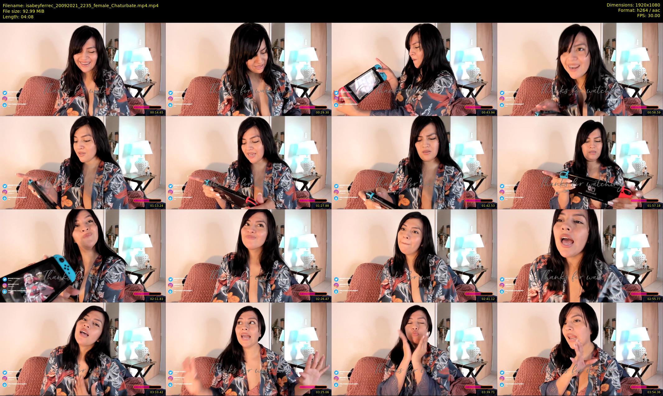 isabeyferrec — 5 minute Chaturbate female cam show recording, 1080p, Sep 20, 2021