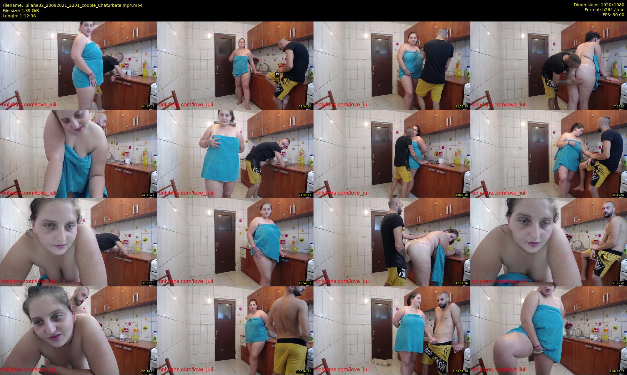 iuliana32 — 73 minute Chaturbate couple cam show recording, 1080p, Sep 20, 2021