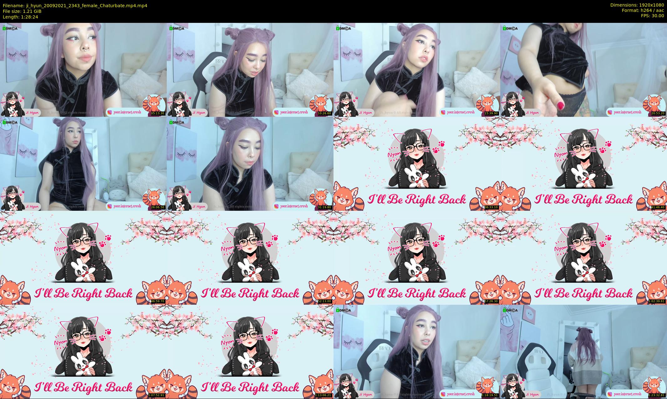 ji_hyun — 89 minute Chaturbate female cam show recording, 1080p, Sep 20, 2021