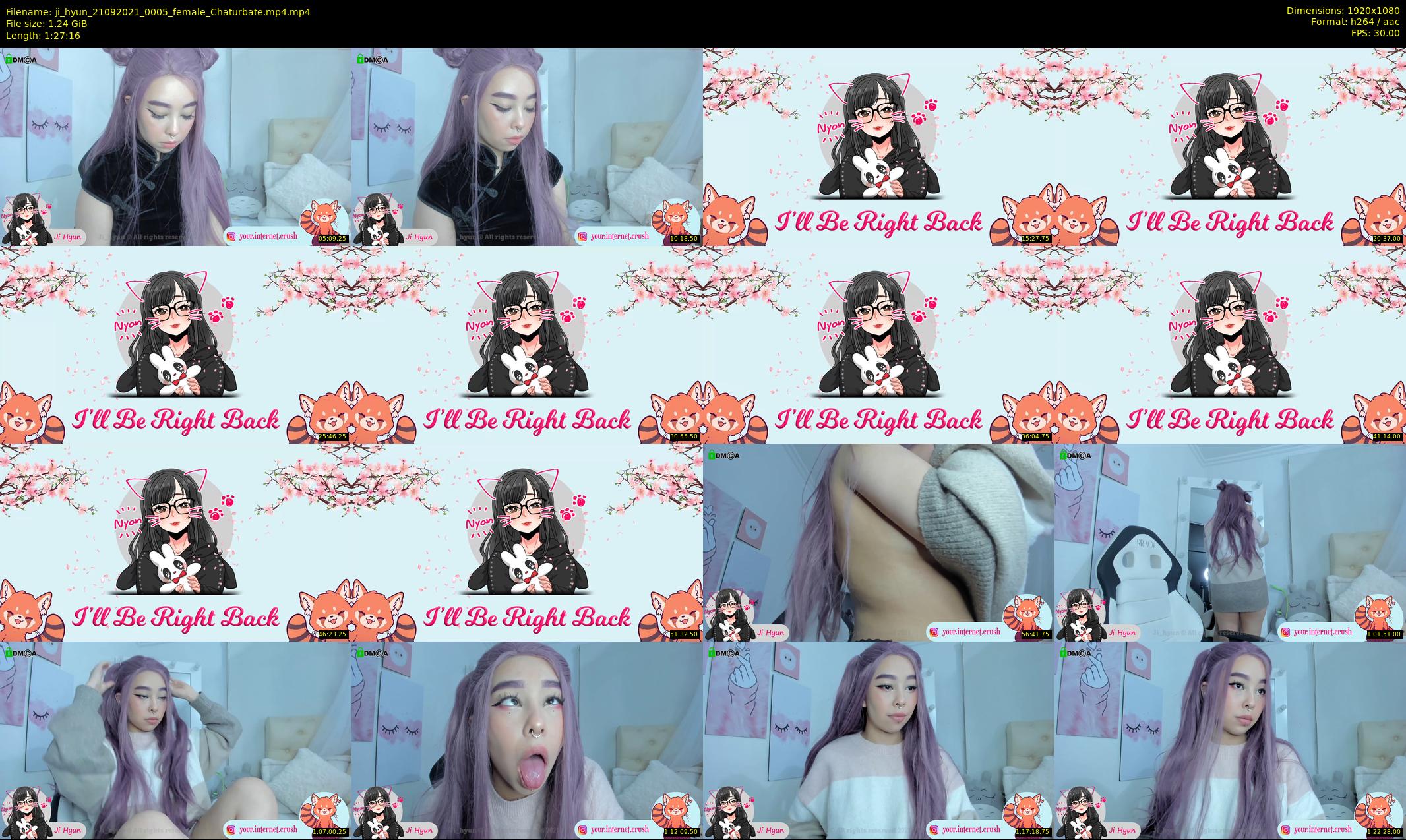 ji_hyun — 88 minute Chaturbate female cam show recording, 1080p, Sep 21, 2021