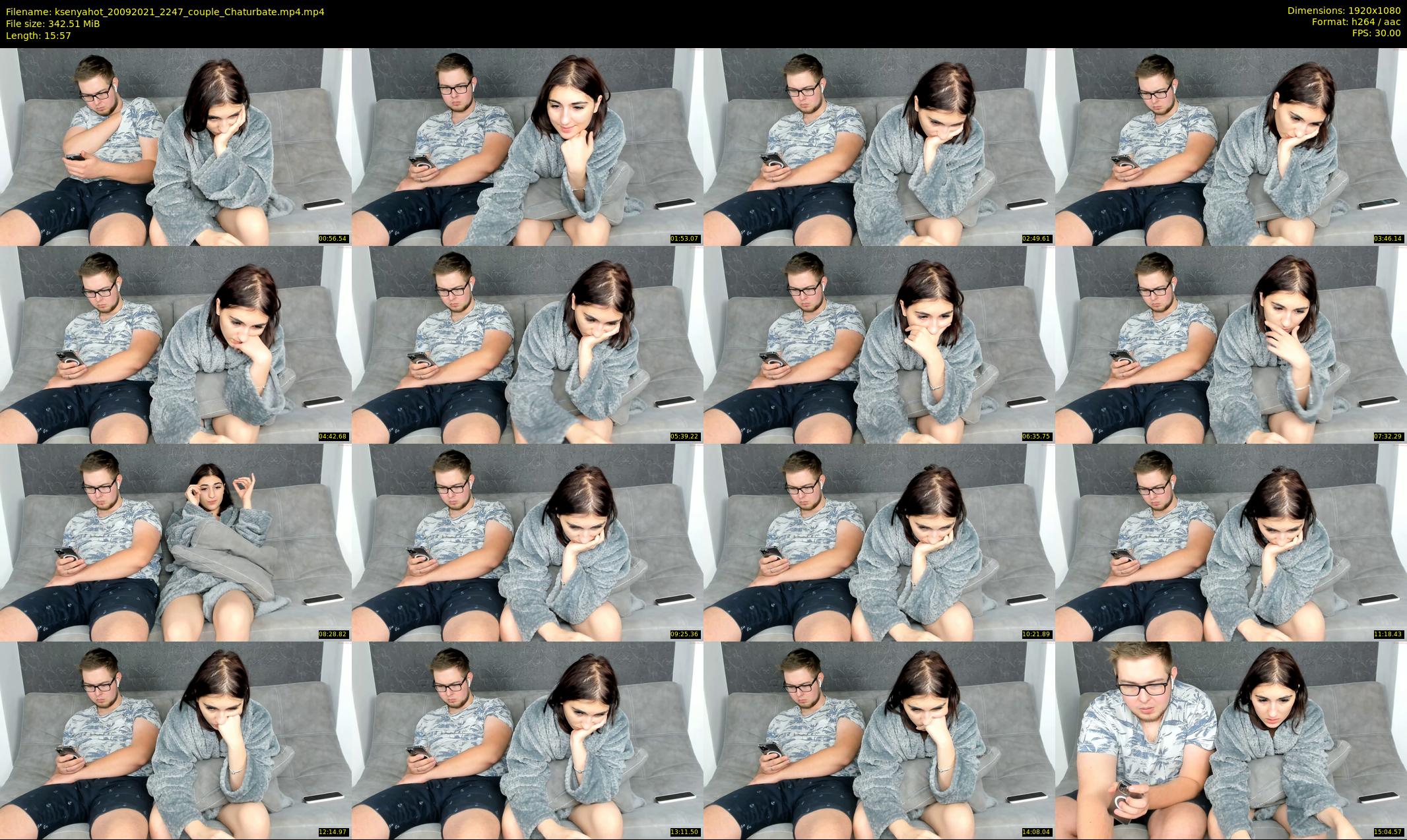 ksenyahot — 16 minute Chaturbate couple cam show recording, 1080p, Sep 20, 2021