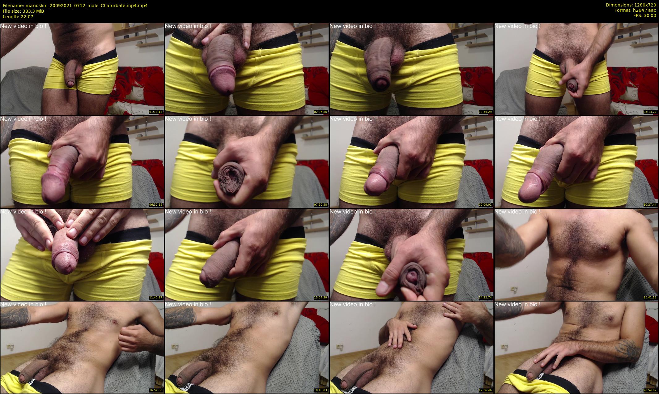 marioslim — 23 minute Chaturbate male cam show recording, 720p, Sep 20, 2021