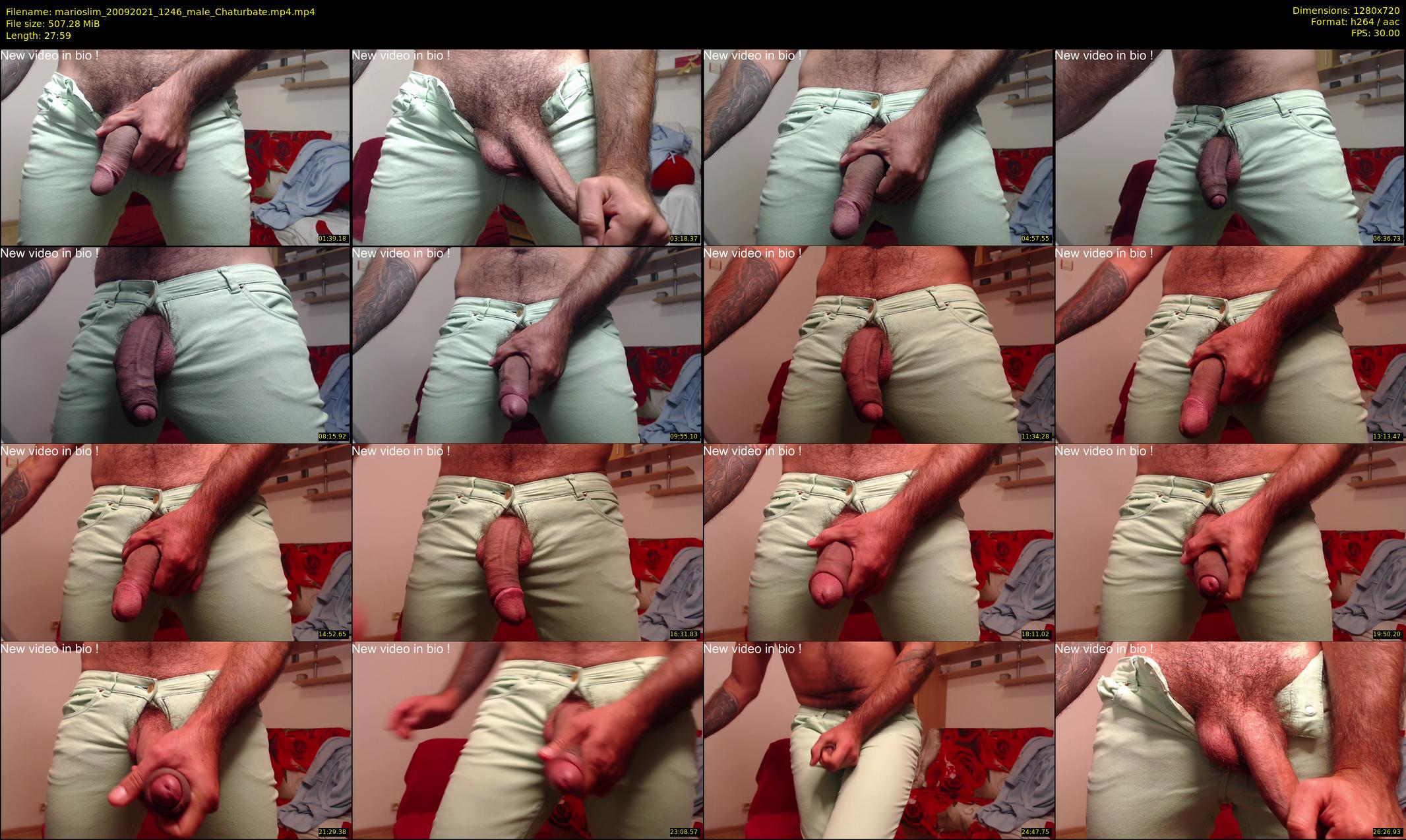 marioslim — 28 minute Chaturbate male cam show recording, 720p, Sep 20, 2021