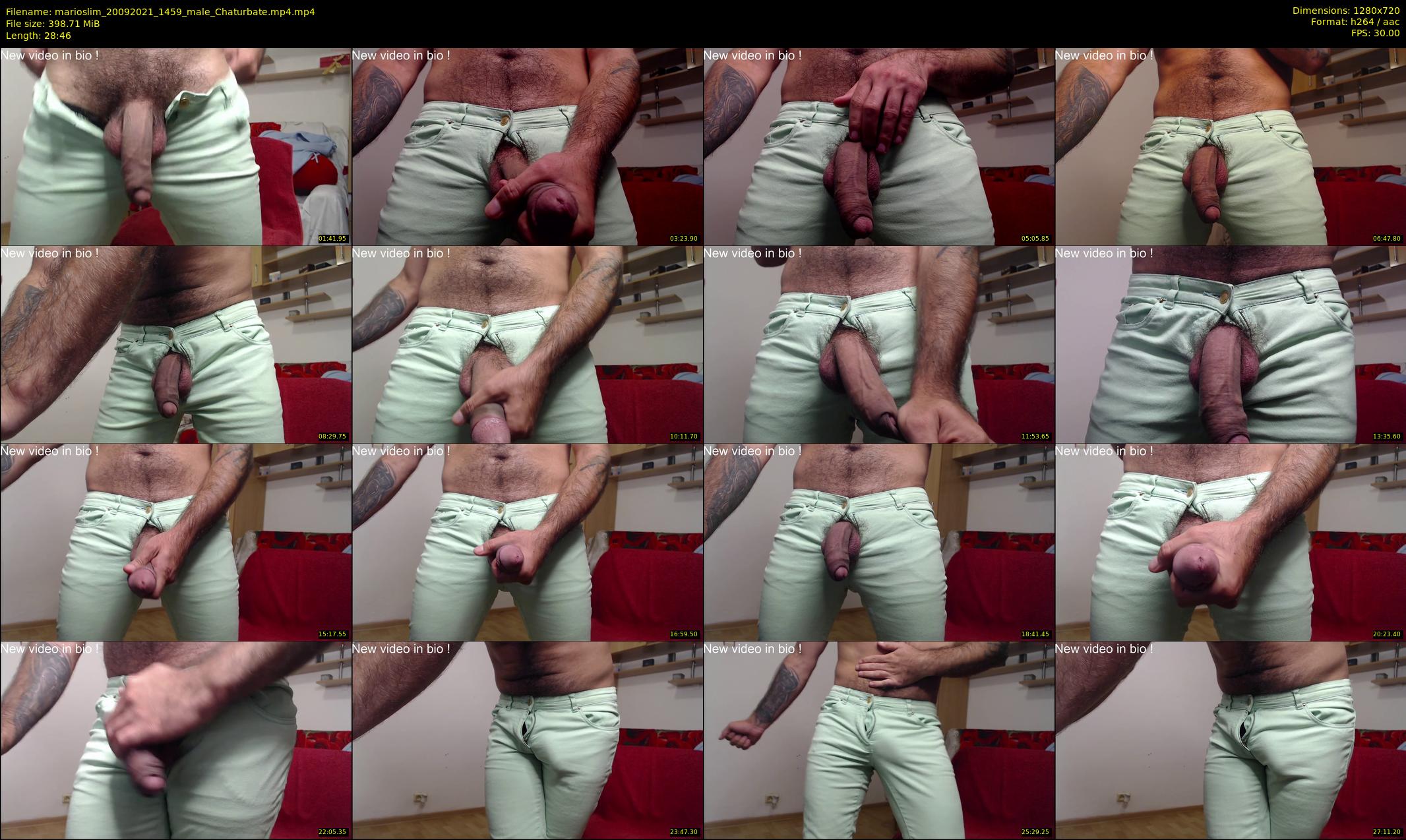 marioslim — 29 minute Chaturbate male cam show recording, 720p, Sep 20, 2021