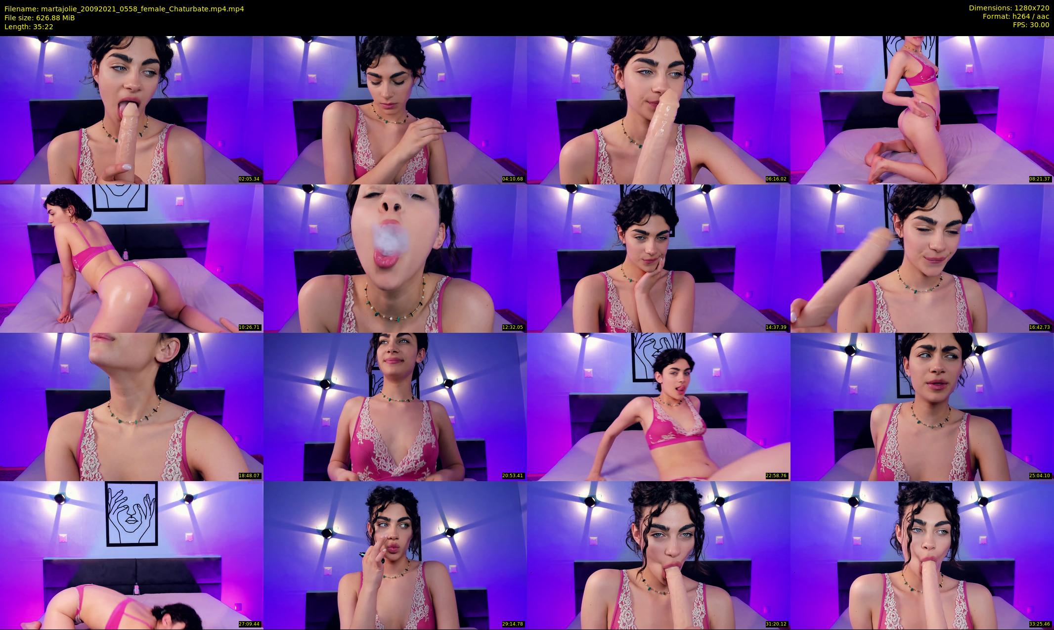 martajolie — 36 minute Chaturbate female cam show recording, 720p, Sep 20, 2021