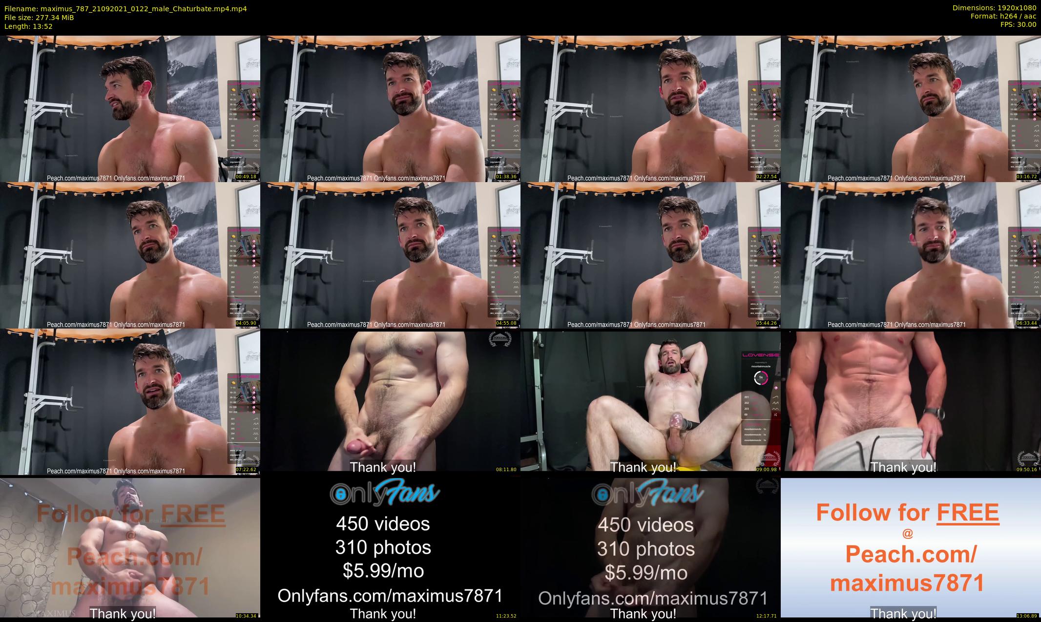 maximus_787 — 14 minute Chaturbate male cam show recording, 1080p, Sep 21, 2021