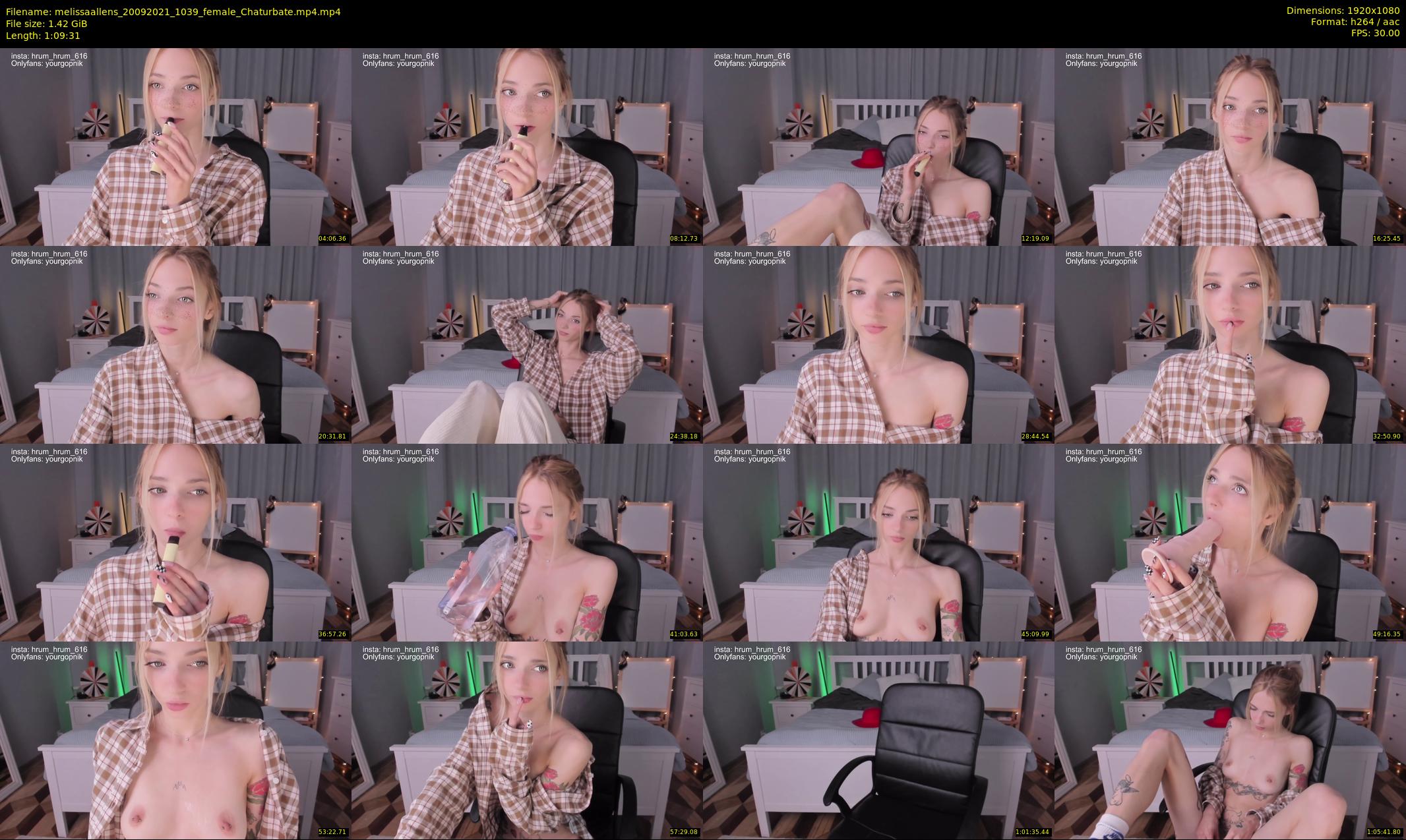 melissaallens — 70 minute Chaturbate female cam show recording, 1080p, Sep 20, 2021
