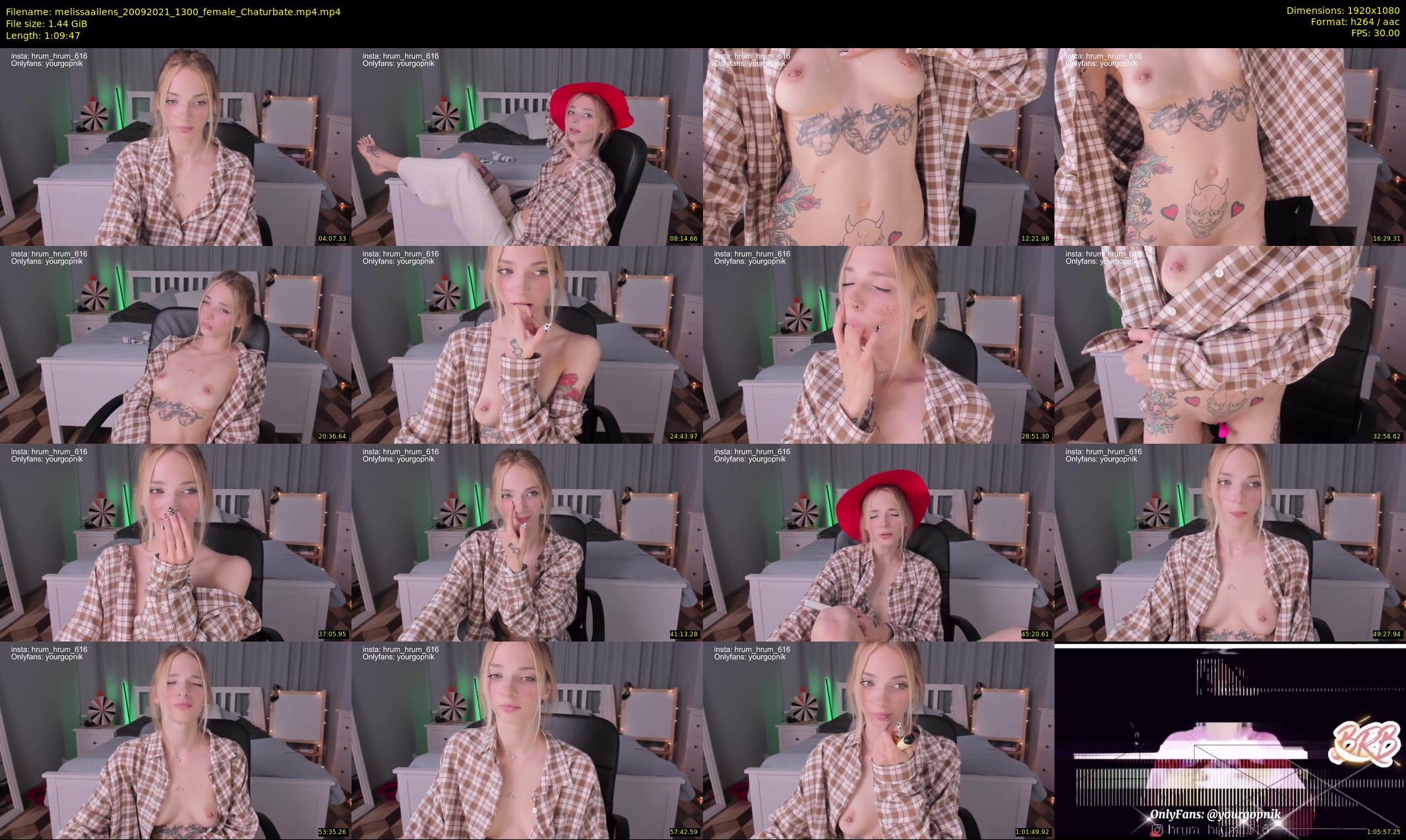 melissaallens — 70 minute Chaturbate female cam show recording, 1080p, Sep 20, 2021