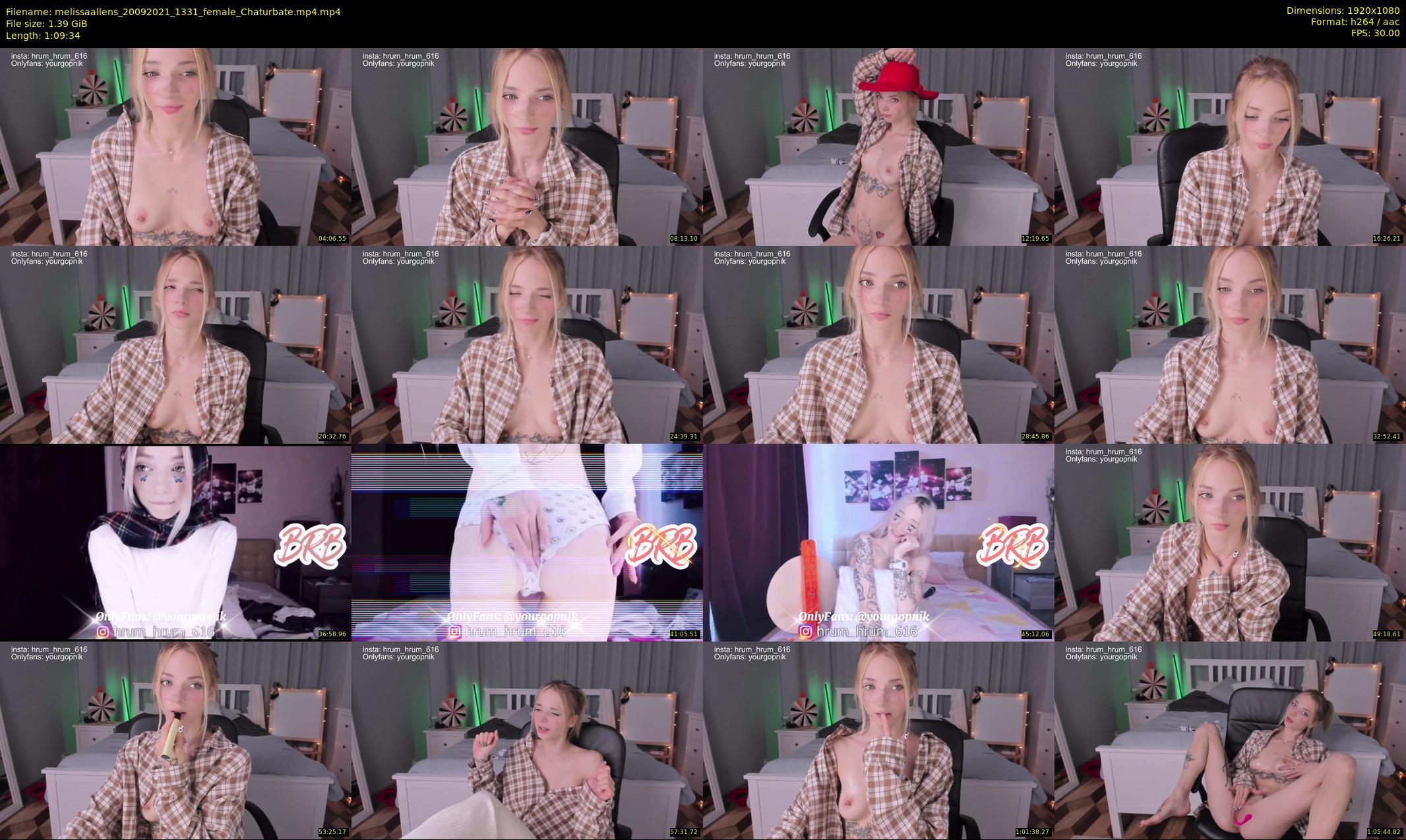 melissaallens — 70 minute Chaturbate female cam show recording, 1080p, Sep 20, 2021