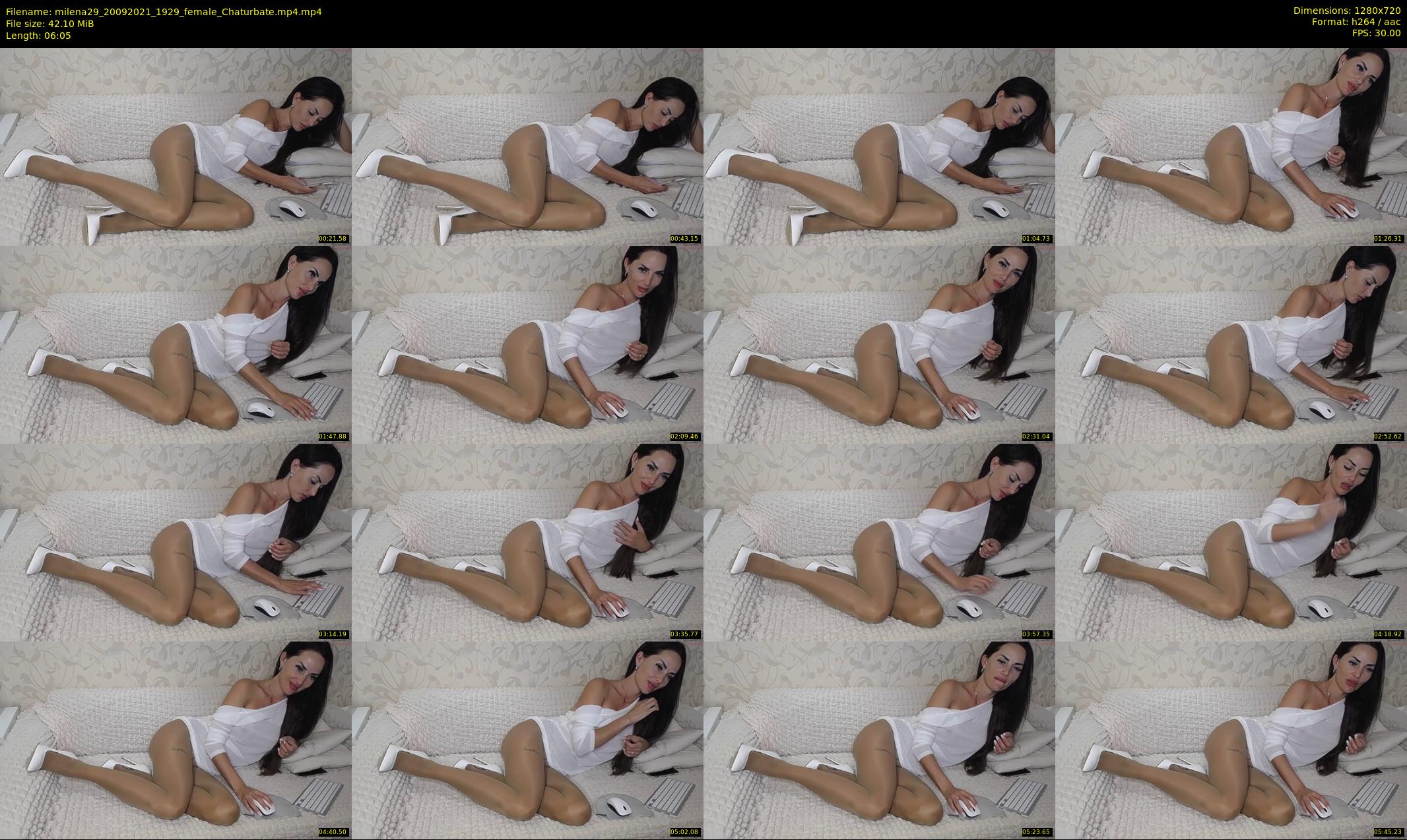 milena29 — 7 minute Chaturbate female cam show recording, 720p, Sep 20, 2021