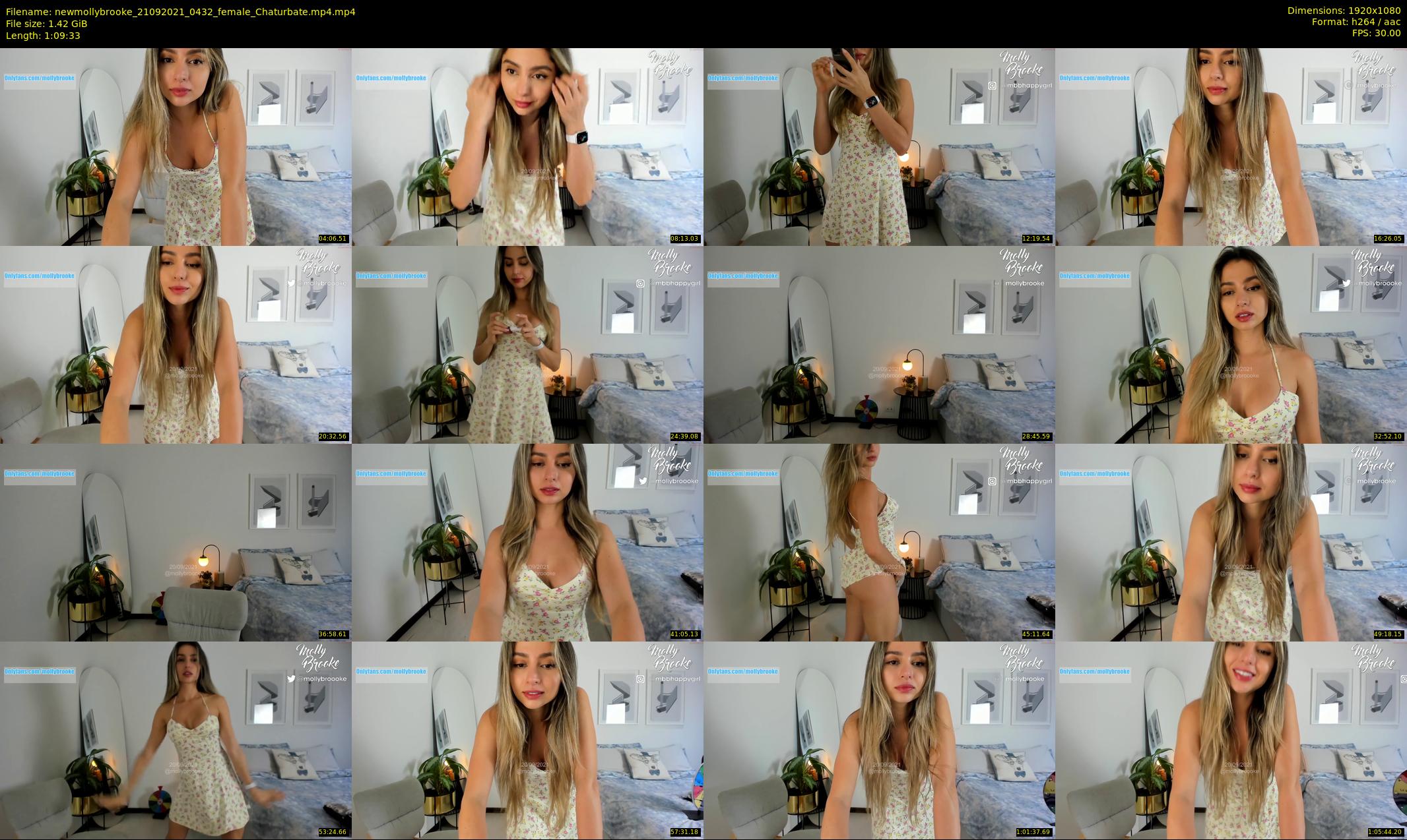 newmollybrooke — 70 minute Chaturbate female cam show recording, 1080p, Sep 21, 2021