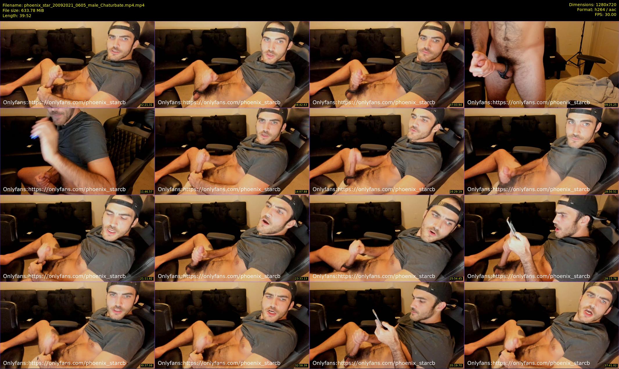 phoenix_star — 40 minute Chaturbate male cam show recording, 720p, Sep 20, 2021