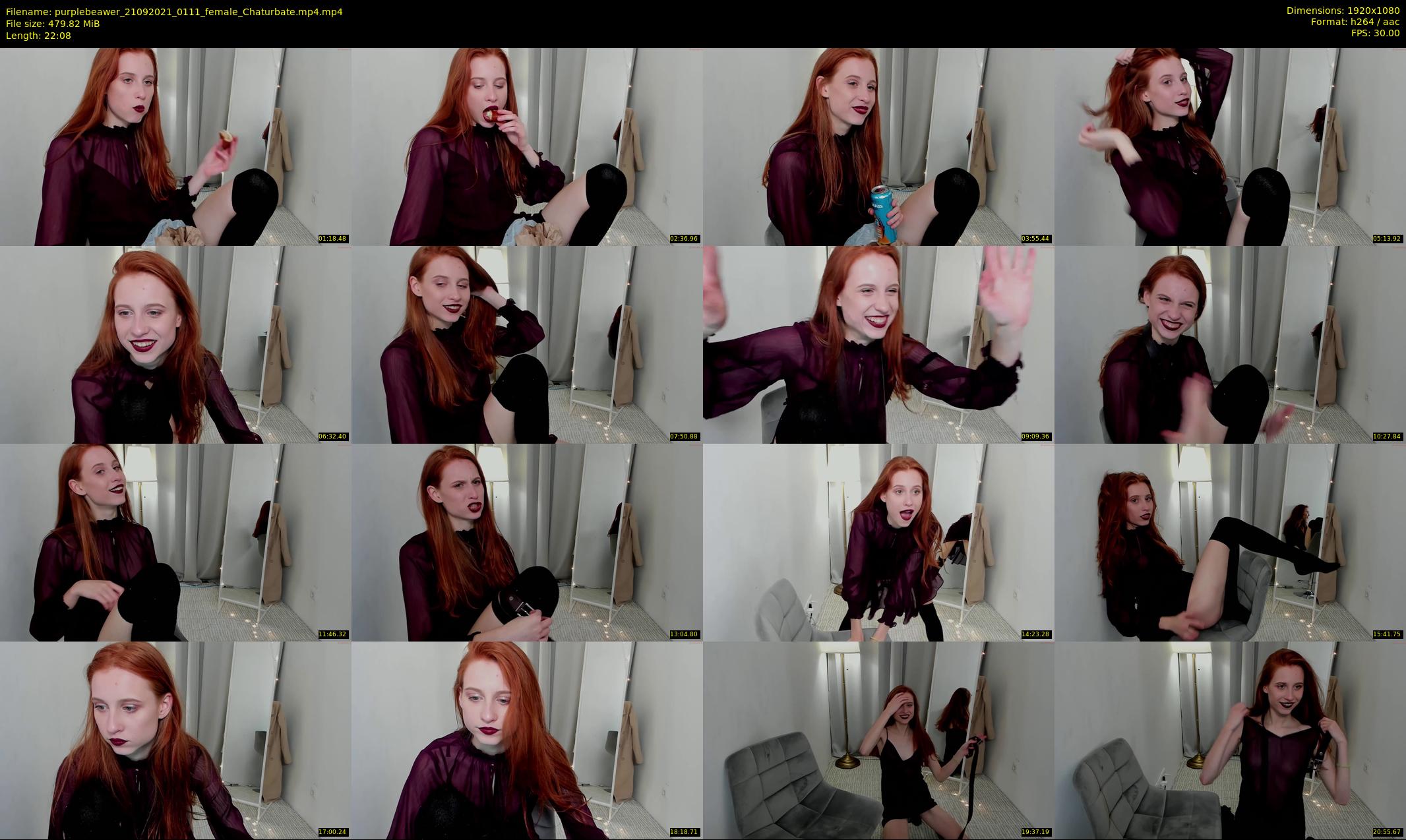 purplebeawer — 23 minute Chaturbate female cam show recording, 1080p, Sep 21, 2021
