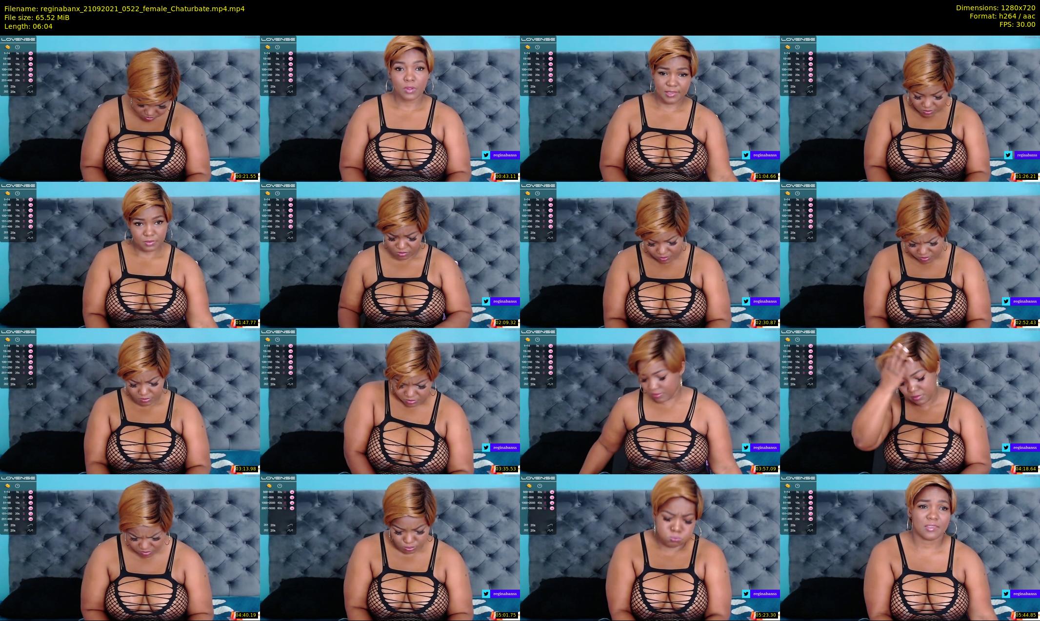 reginabanx — 7 minute Chaturbate female cam show recording, 720p, Sep 21, 2021