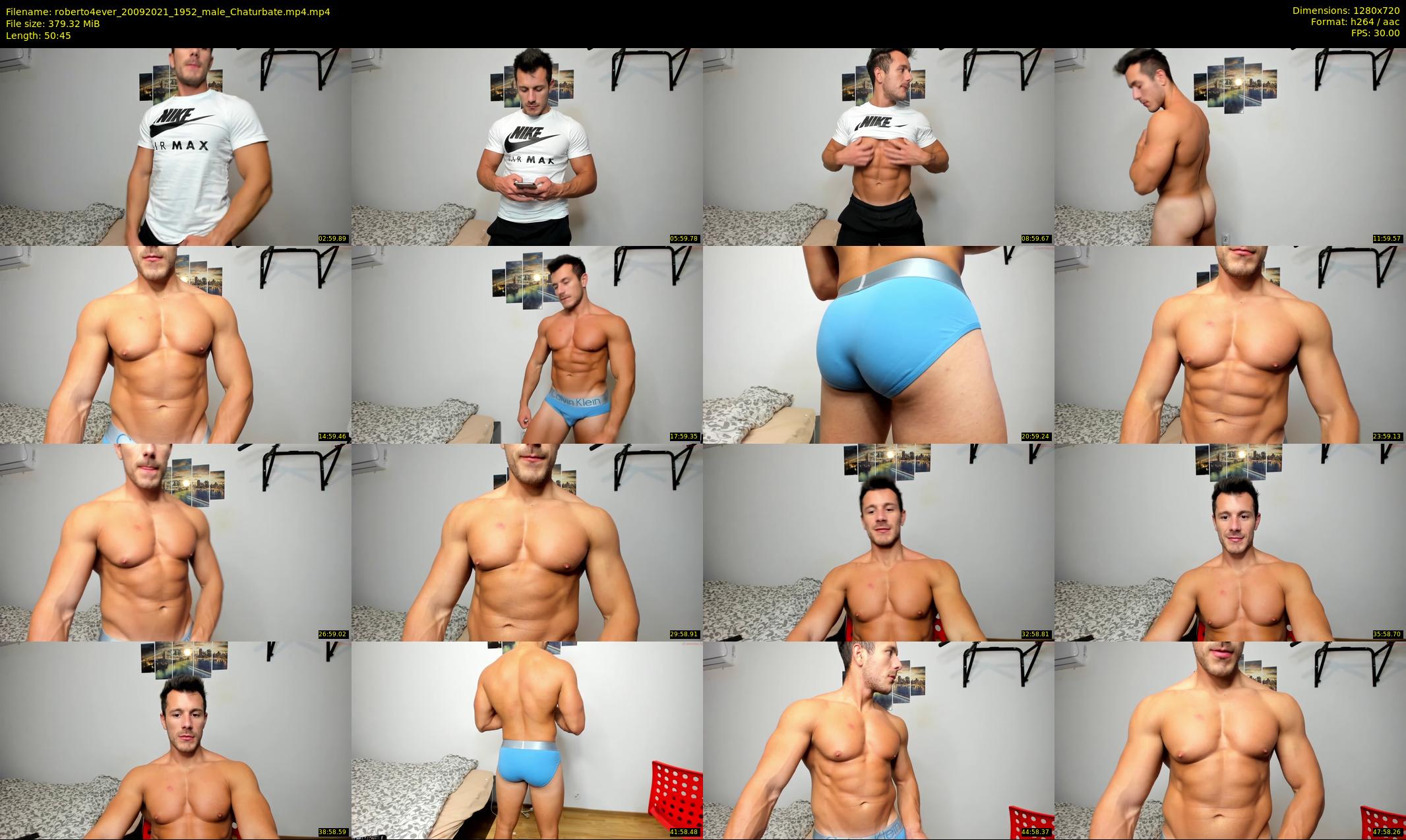 roberto4ever — 51 minute Chaturbate male cam show recording, 720p, Sep 20, 2021