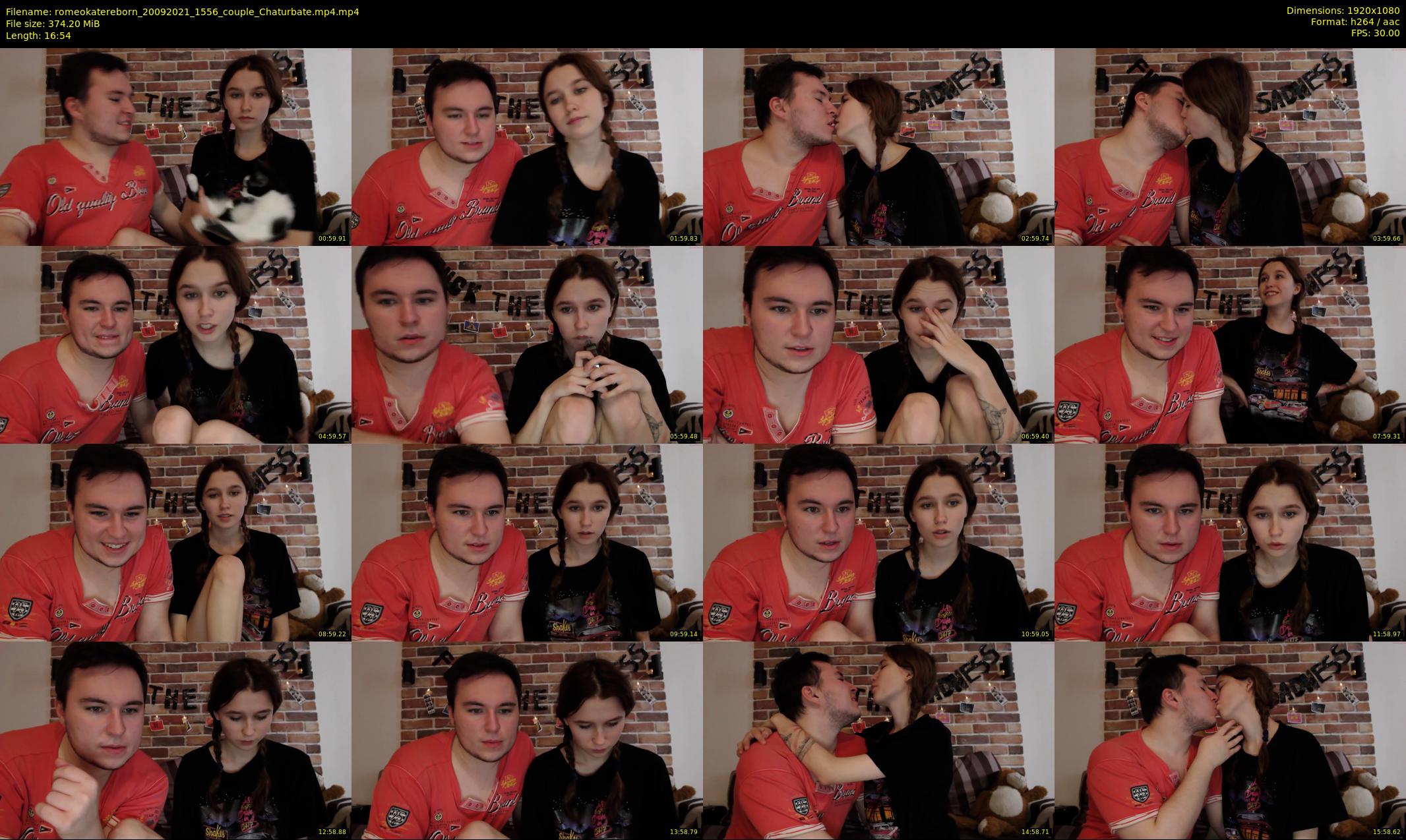 romeokatereborn — 17 minute Chaturbate couple cam show recording, 1080p, Sep 20, 2021