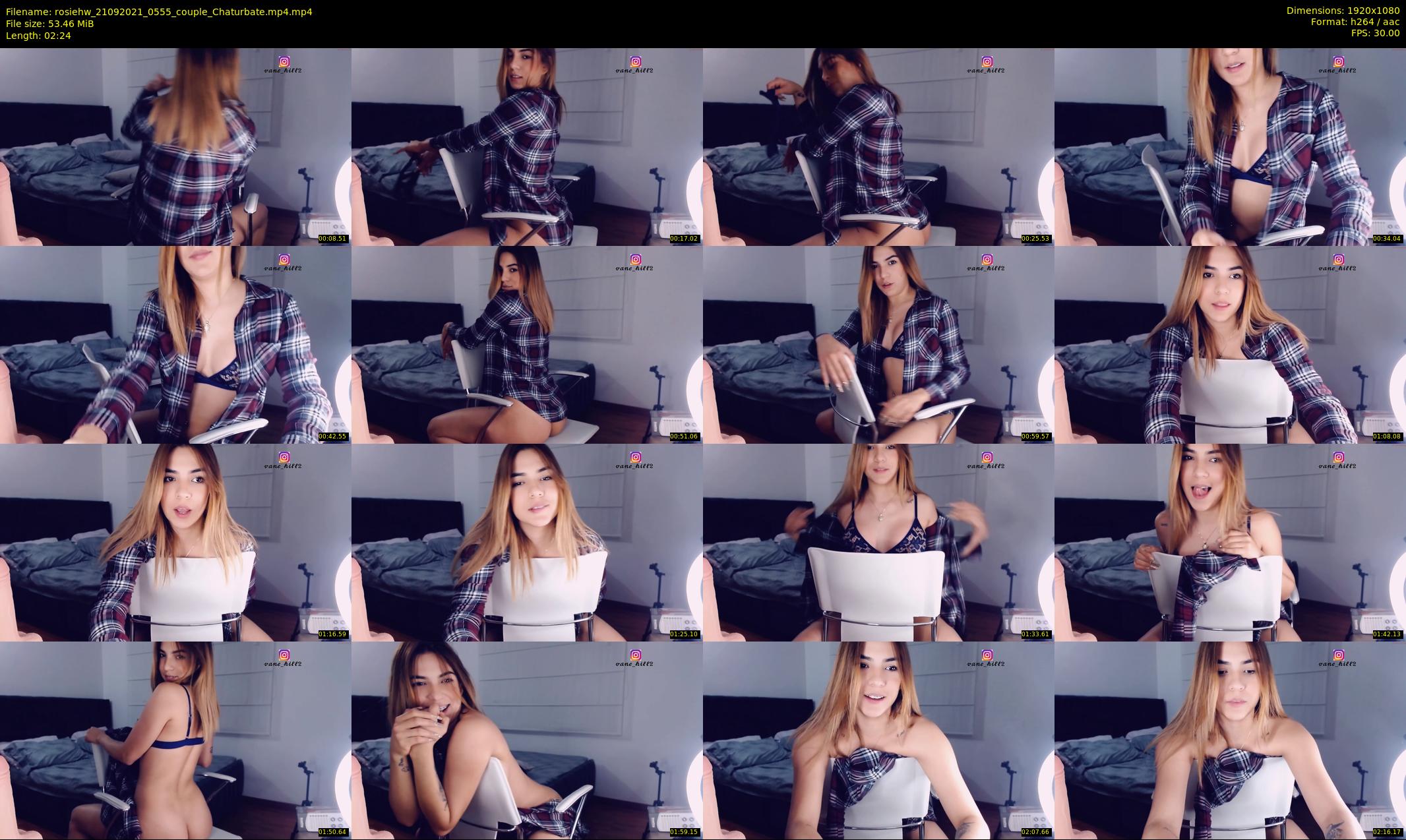 rosiehw — 3 minute Chaturbate couple cam show recording, 1080p, Sep 21, 2021