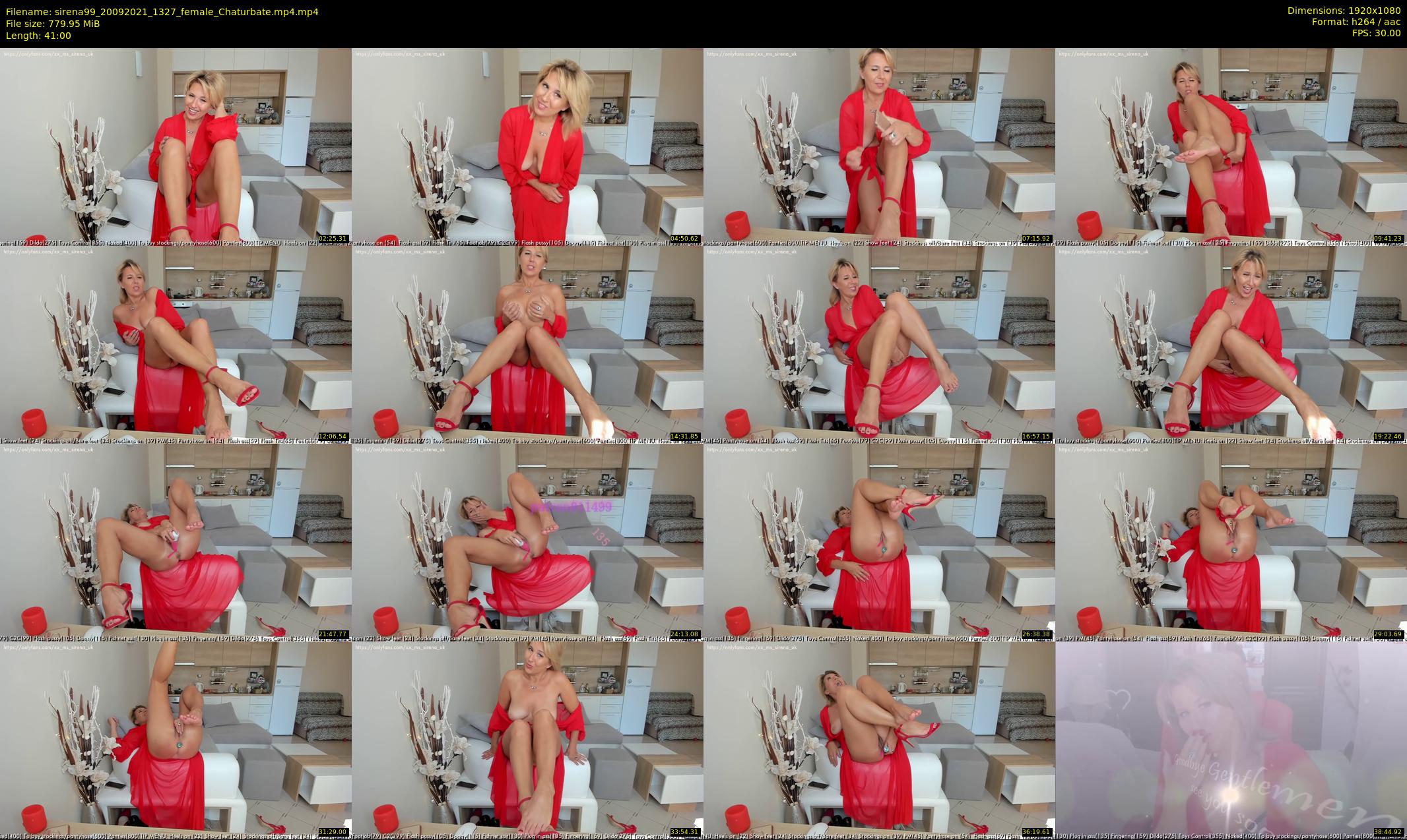sirena99 — 41 minute Chaturbate female cam show recording, 1080p, Sep 20, 2021