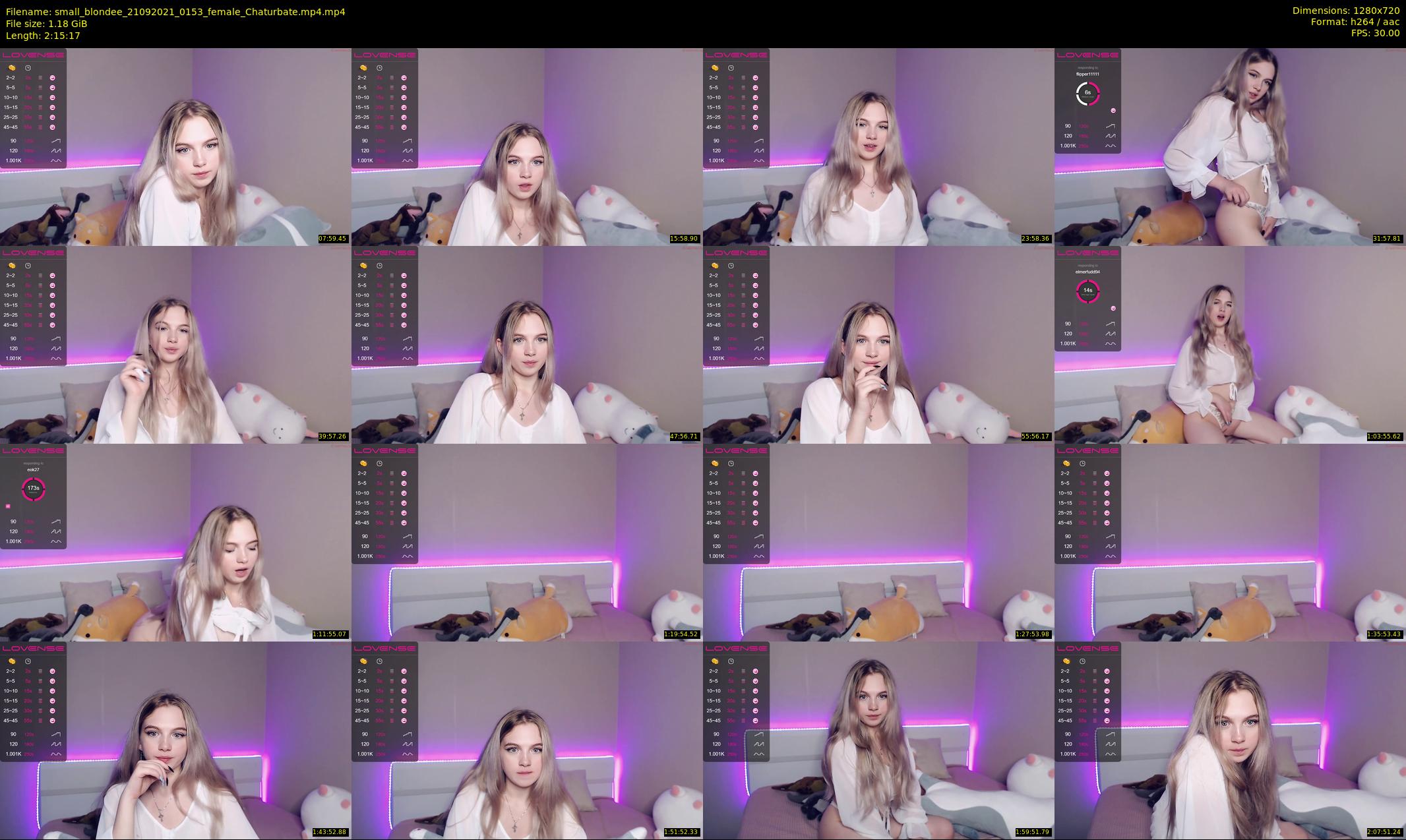 small_blondee — 136 minute Chaturbate female cam show recording, 720p, Sep 21, 2021