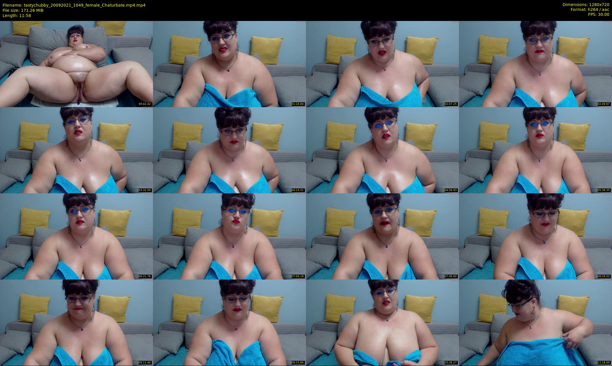 tastychubby — 12 minute Chaturbate female cam show recording, 720p, Sep 20, 2021