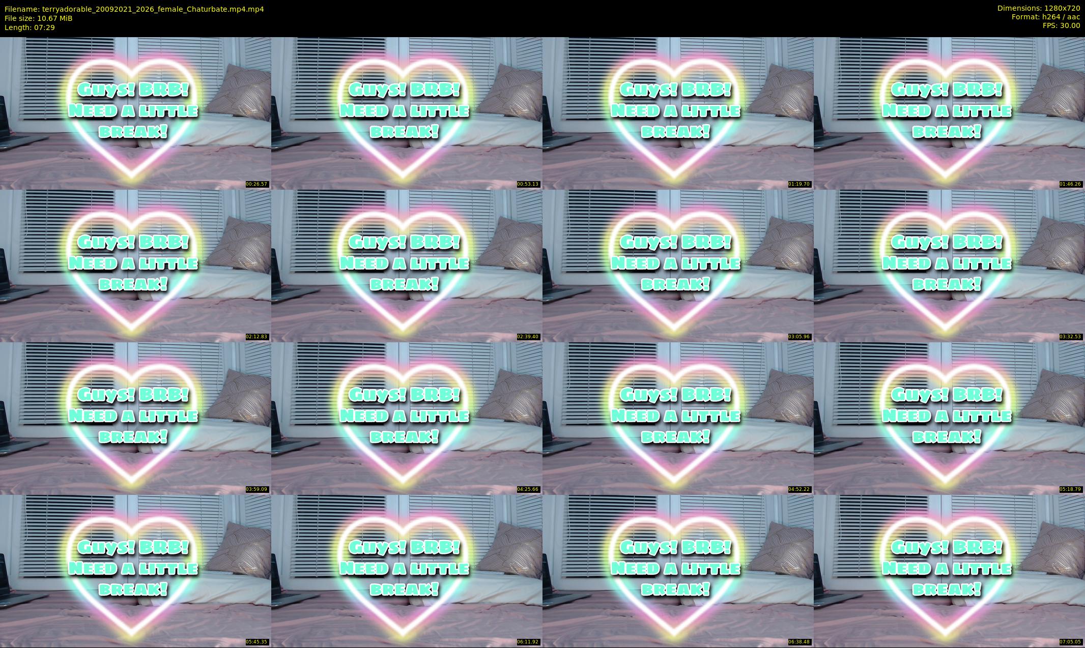 terryadorable — 8 minute Chaturbate female cam show recording, 720p, Sep 20, 2021