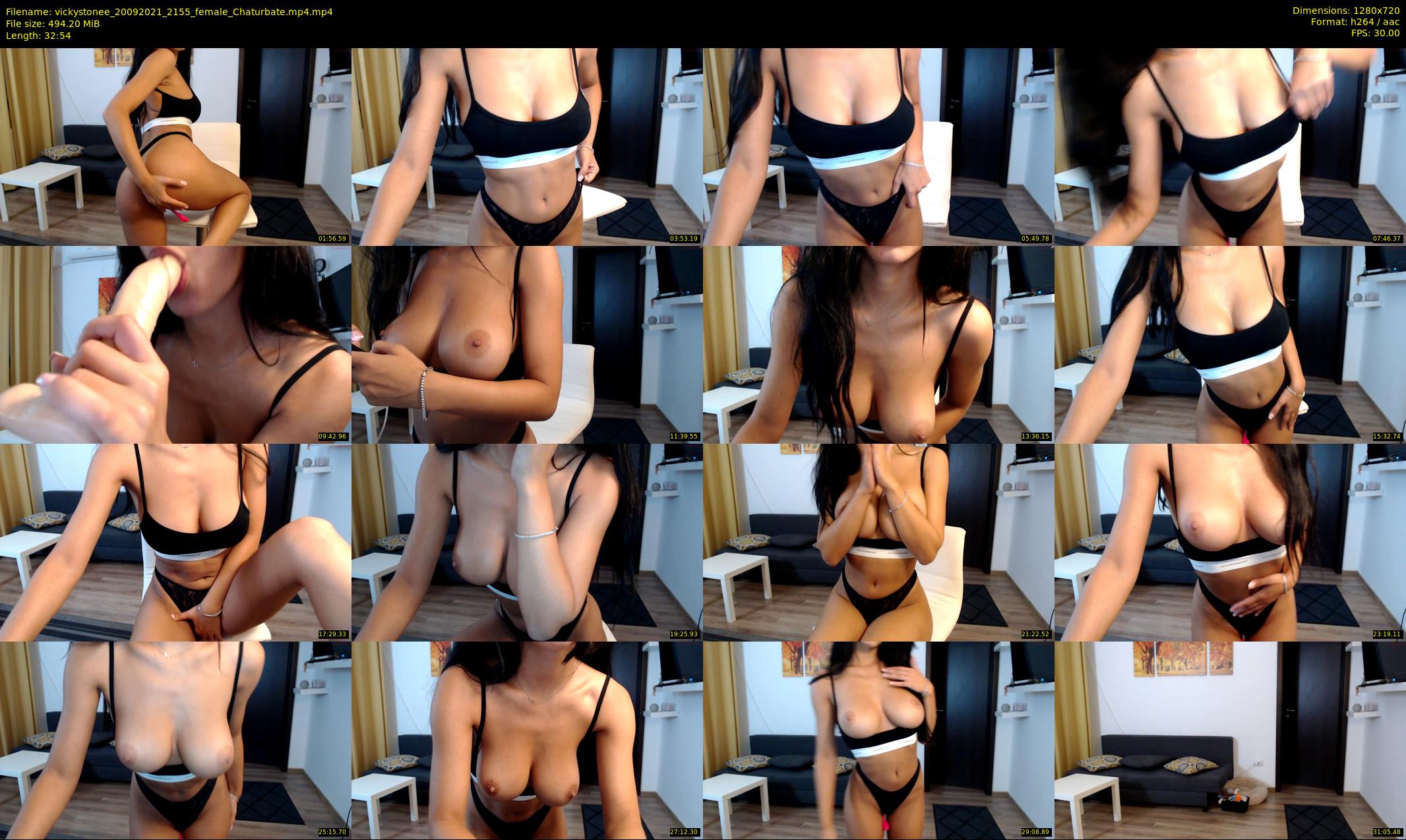 vickystonee — 33 minute Chaturbate female cam show recording, 720p, Sep 20, 2021