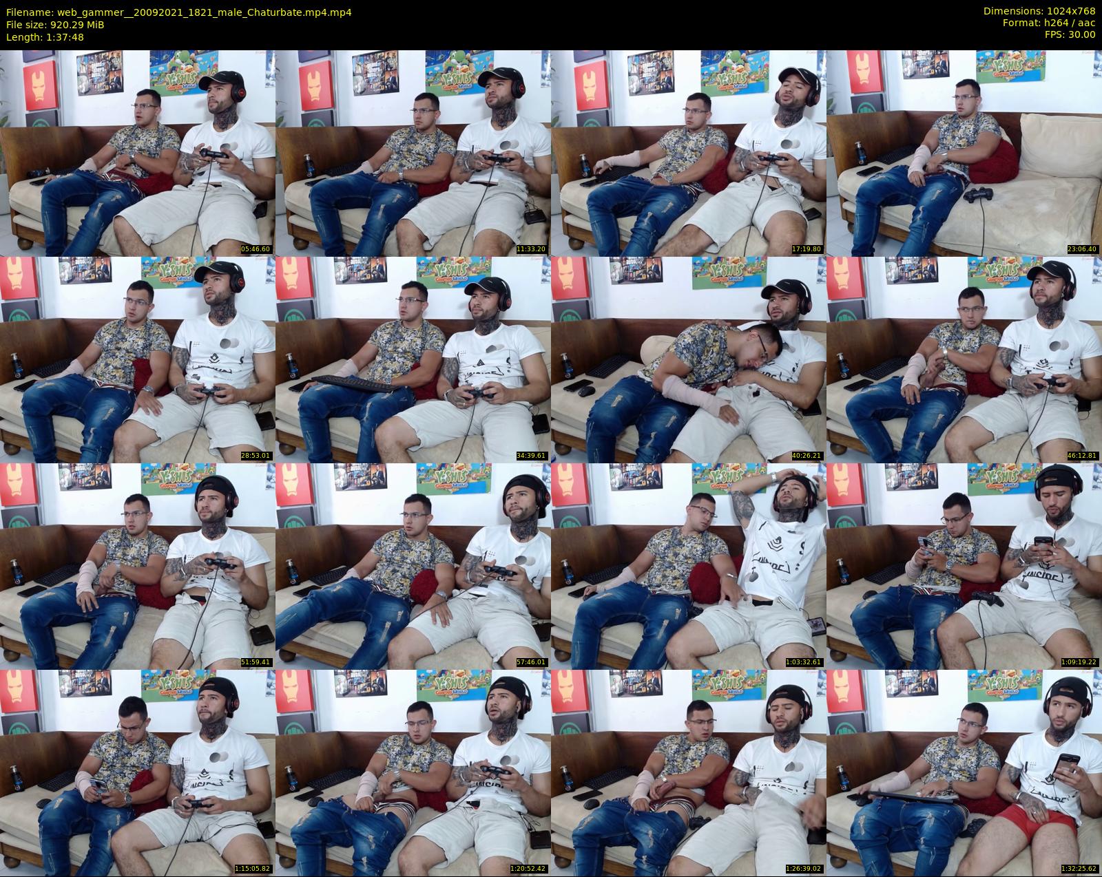 web_gammer_ — 98 minute Chaturbate male cam show recording, 720p, Sep 20, 2021