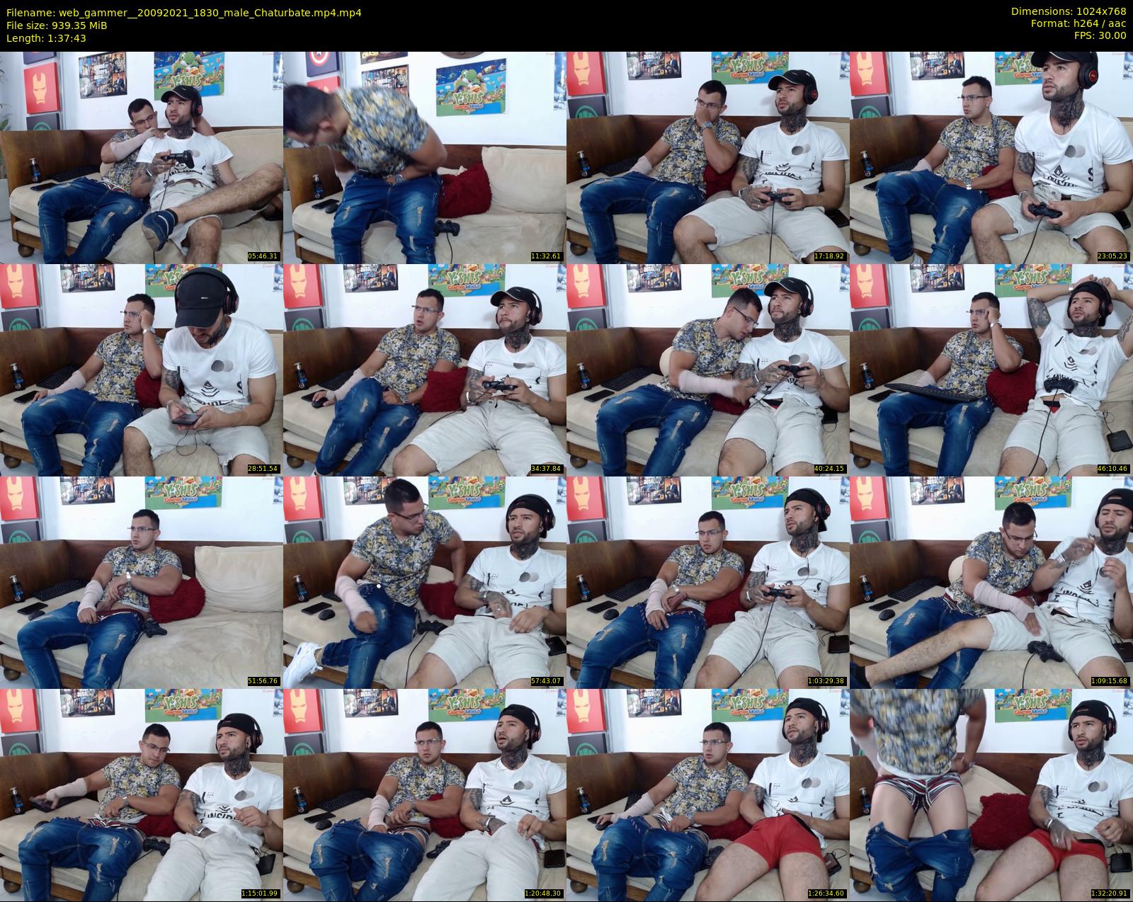 web_gammer_ — 98 minute Chaturbate male cam show recording, 720p, Sep 20, 2021