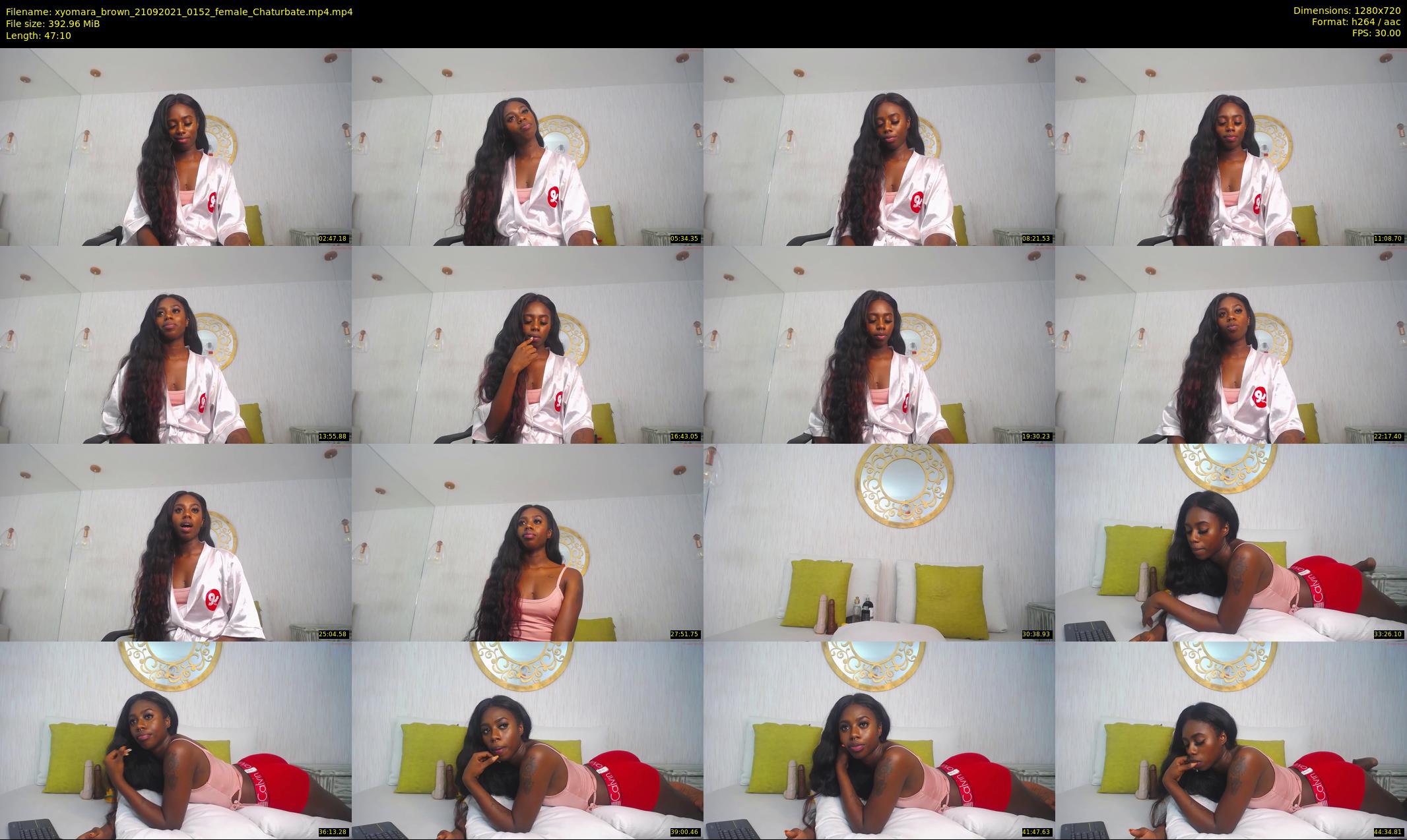 xyomara_brown — 48 minute Chaturbate female cam show recording, 720p, Sep 21, 2021