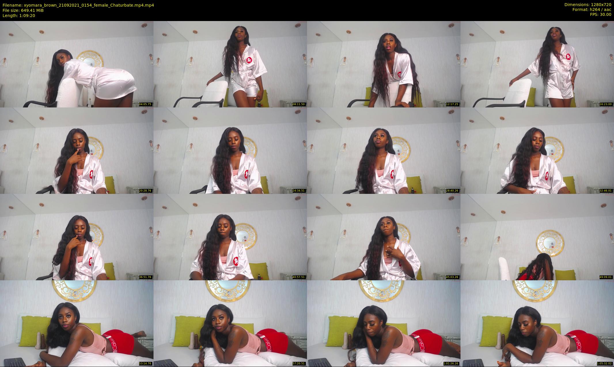 xyomara_brown — 70 minute Chaturbate female cam show recording, 720p, Sep 21, 2021