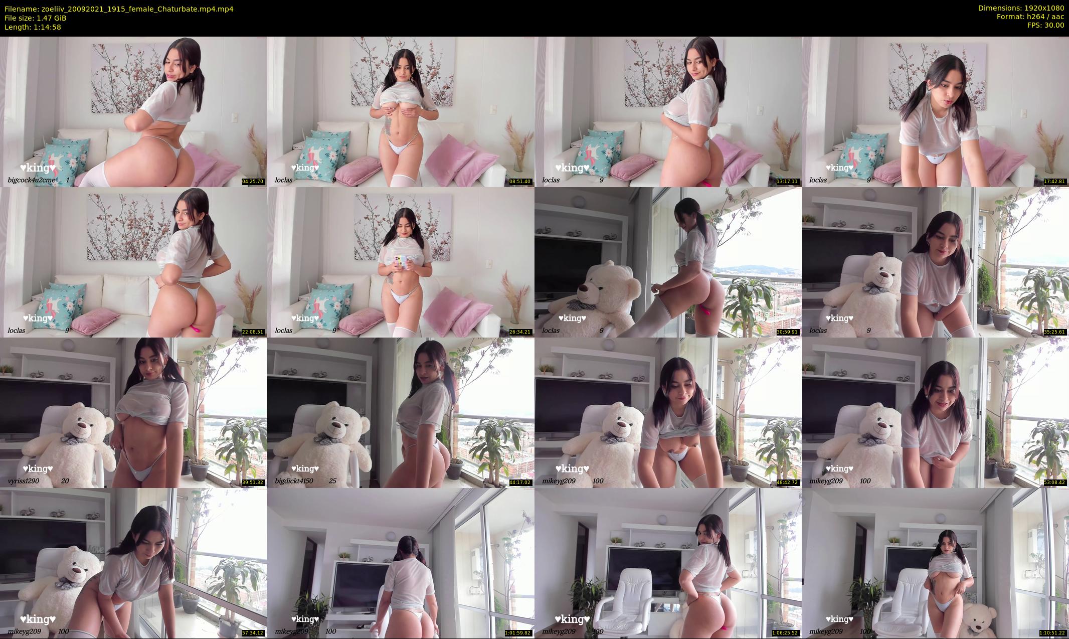 zoeliiv — 75 minute Chaturbate female cam show recording, 1080p, Sep 20, 2021