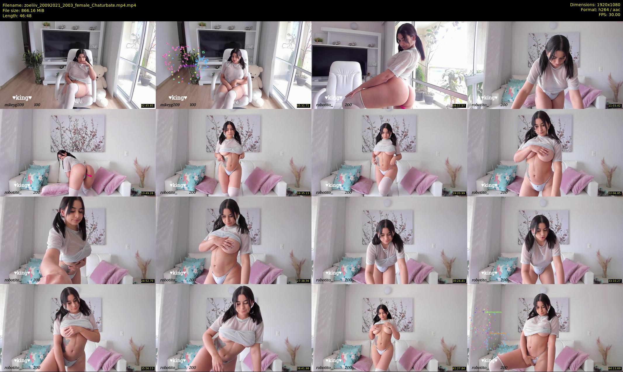 zoeliiv — 47 minute Chaturbate female cam show recording, 1080p, Sep 20, 2021