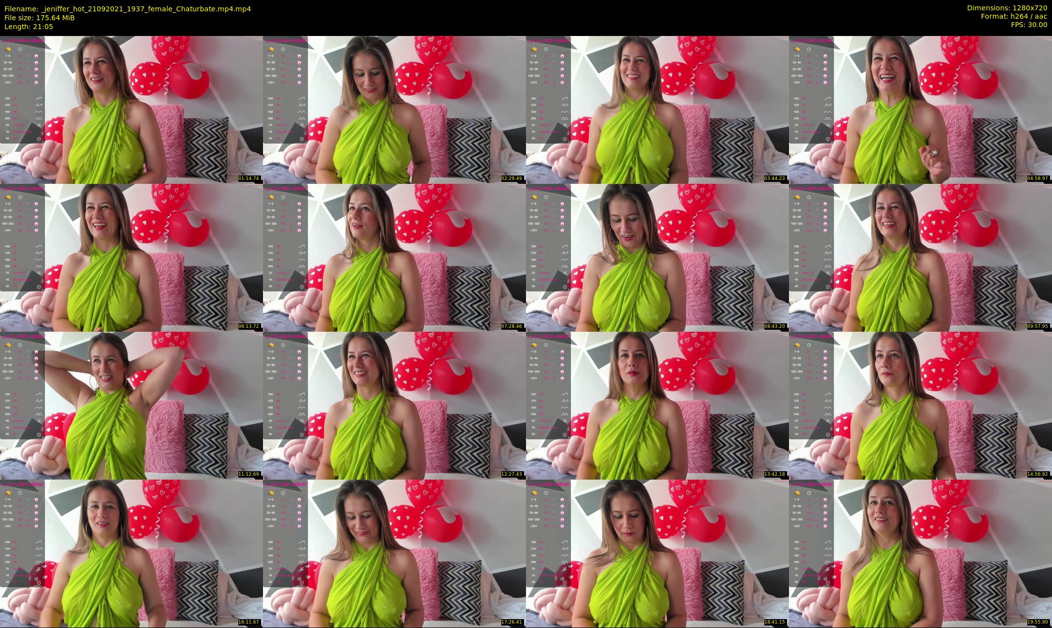 _jeniffer_hot — 22 minute Chaturbate female cam show recording, 720p, Sep 21, 2021