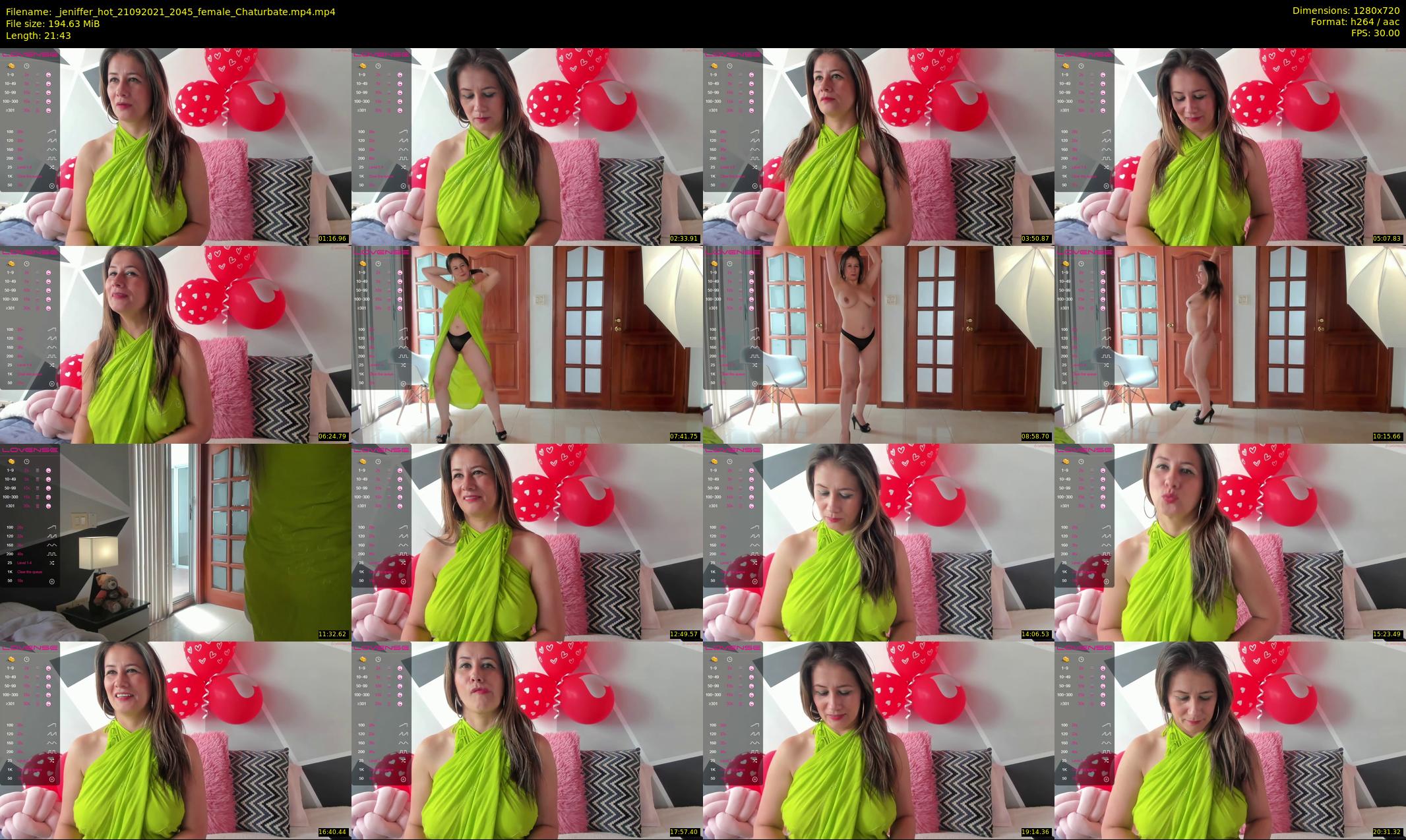 _jeniffer_hot — 22 minute Chaturbate female cam show recording, 720p, Sep 21, 2021