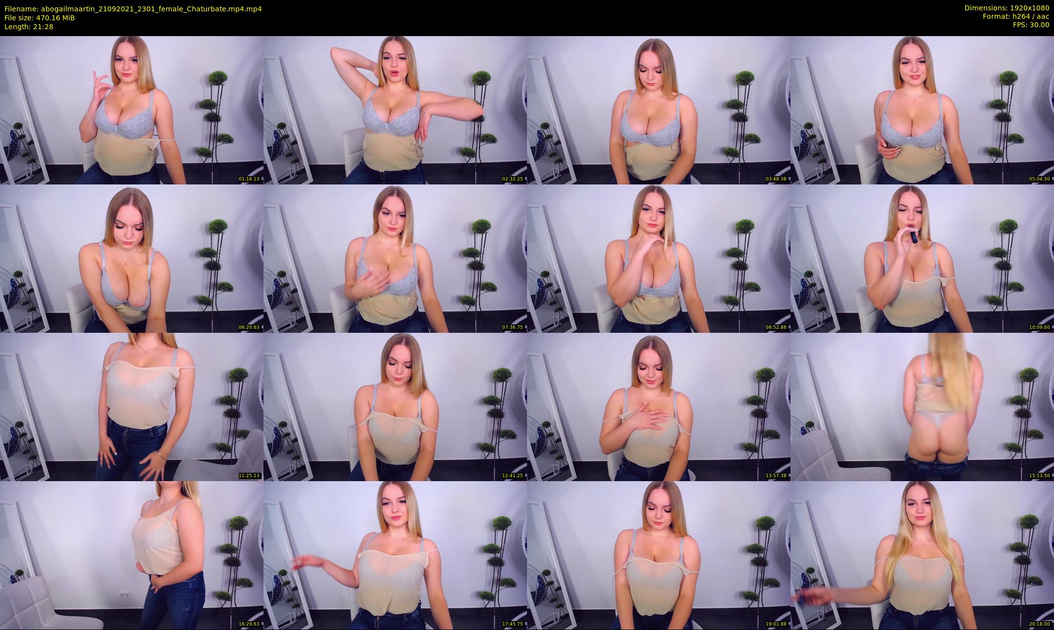 abogailmaartin — 22 minute Chaturbate female cam show recording, 1080p, Sep 21, 2021