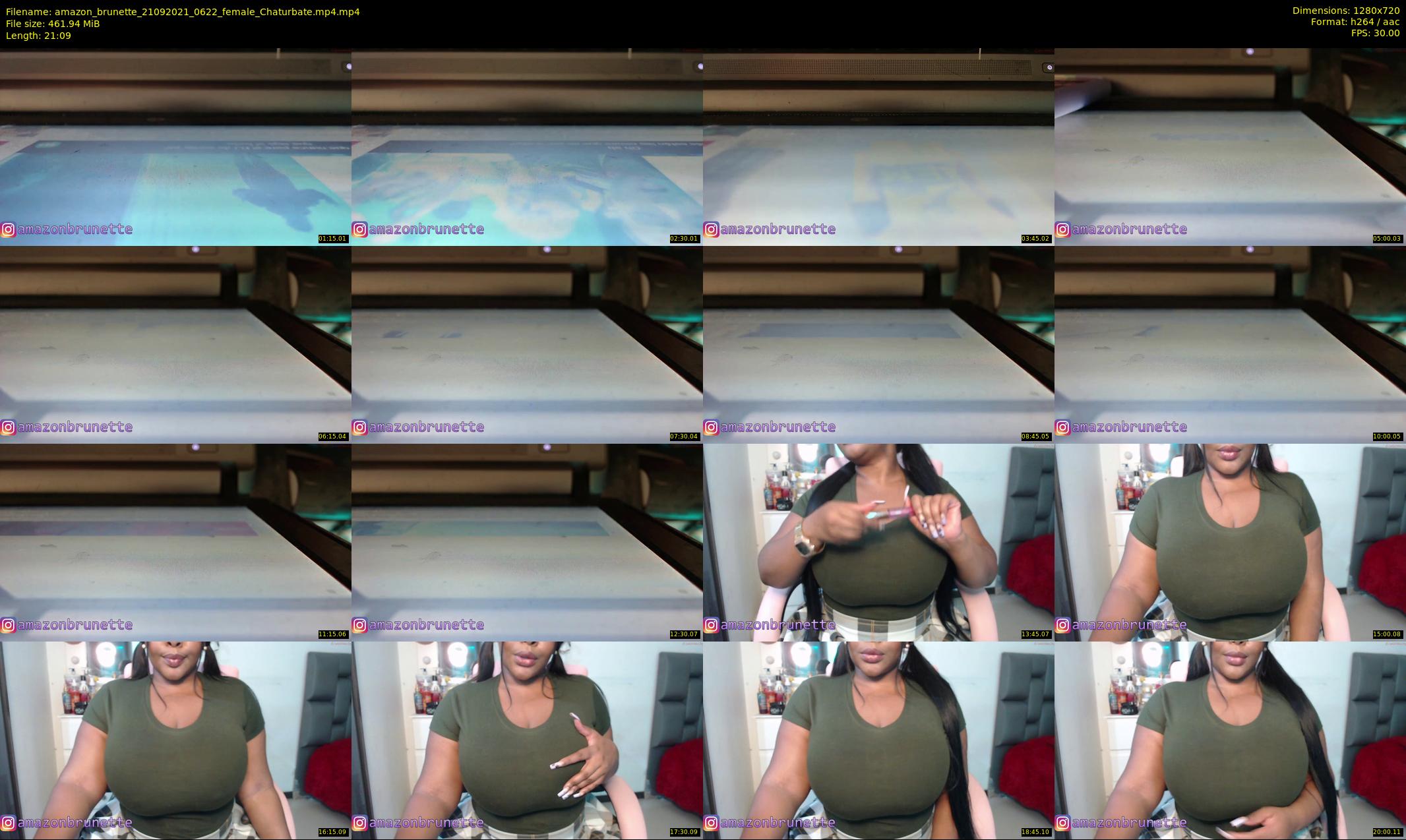 amazon_brunette — 22 minute Chaturbate female cam show recording, 720p, Sep 21, 2021