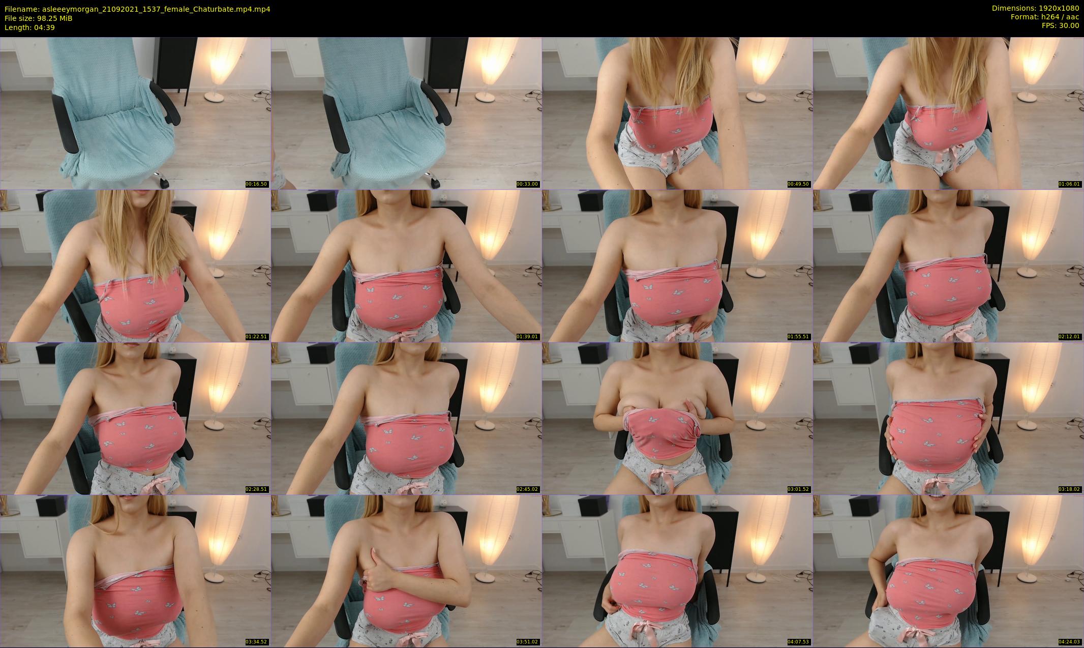 asleeeymorgan — 5 minute Chaturbate female cam show recording, 1080p, Sep 21, 2021