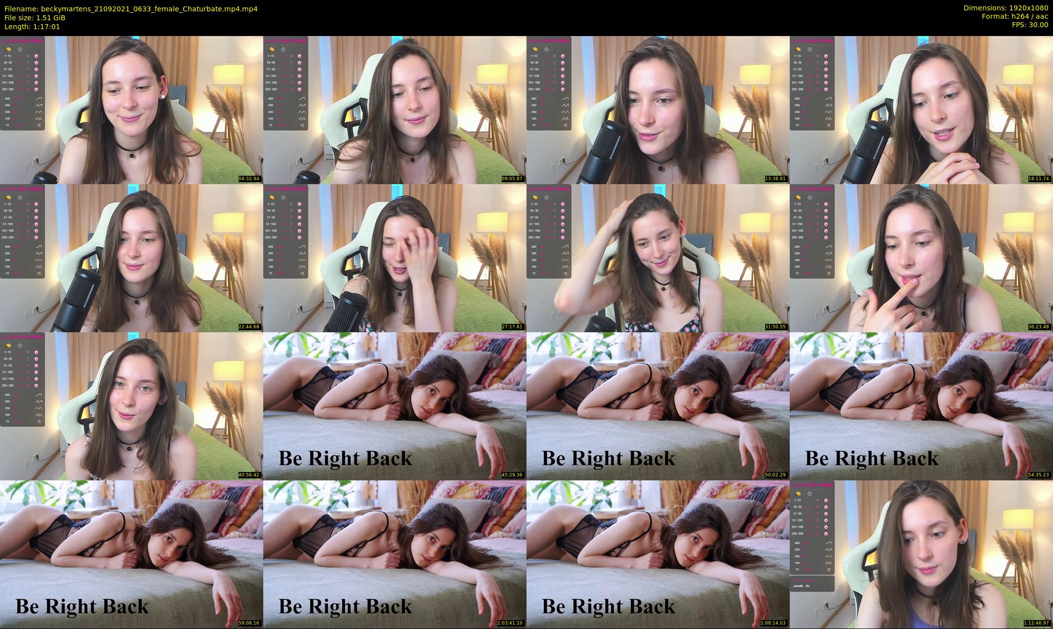 beckymartens — 78 minute Chaturbate female cam show recording, 1080p, Sep 21, 2021