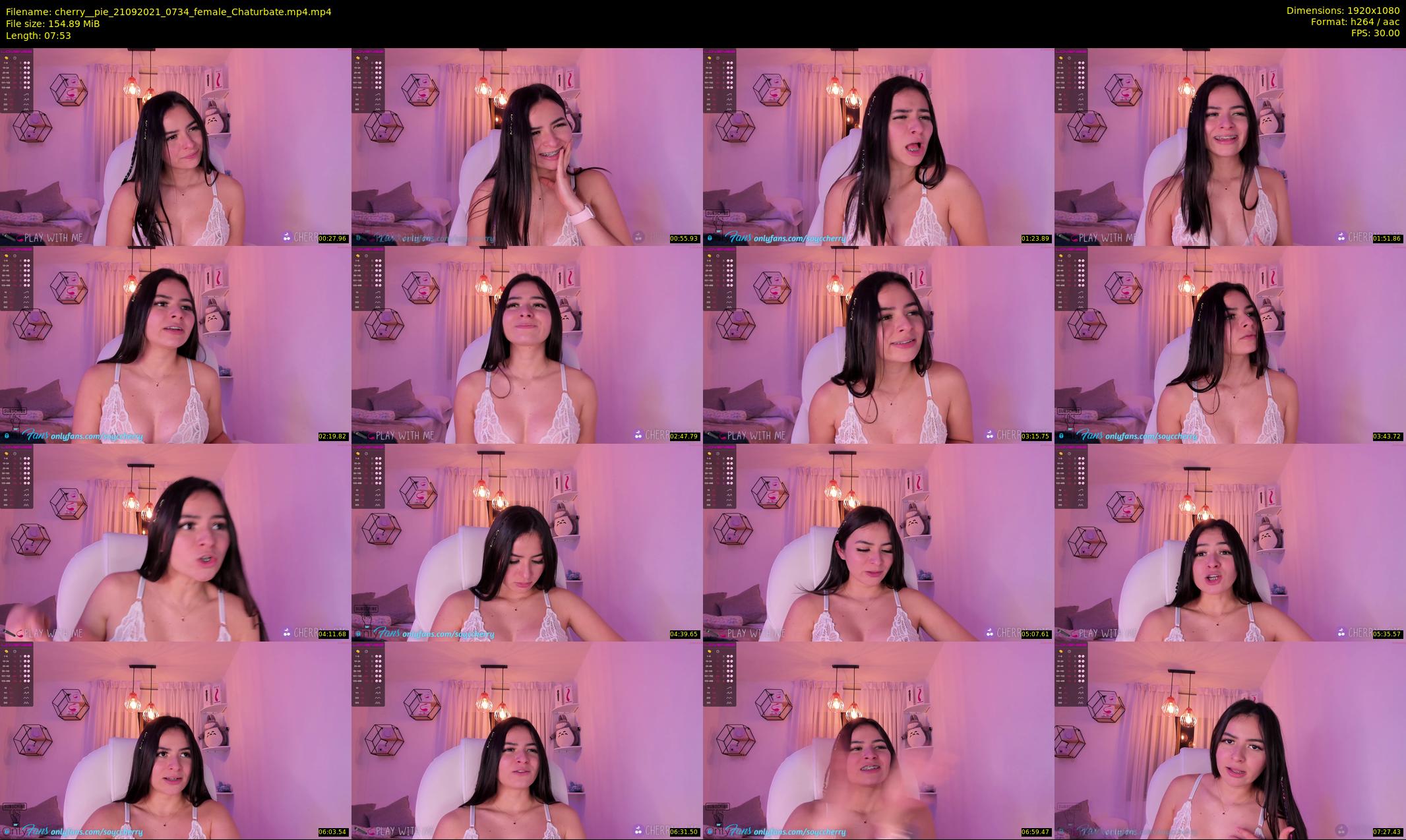 cherry__pie — 8 minute Chaturbate female cam show recording, 1080p, Sep 21, 2021