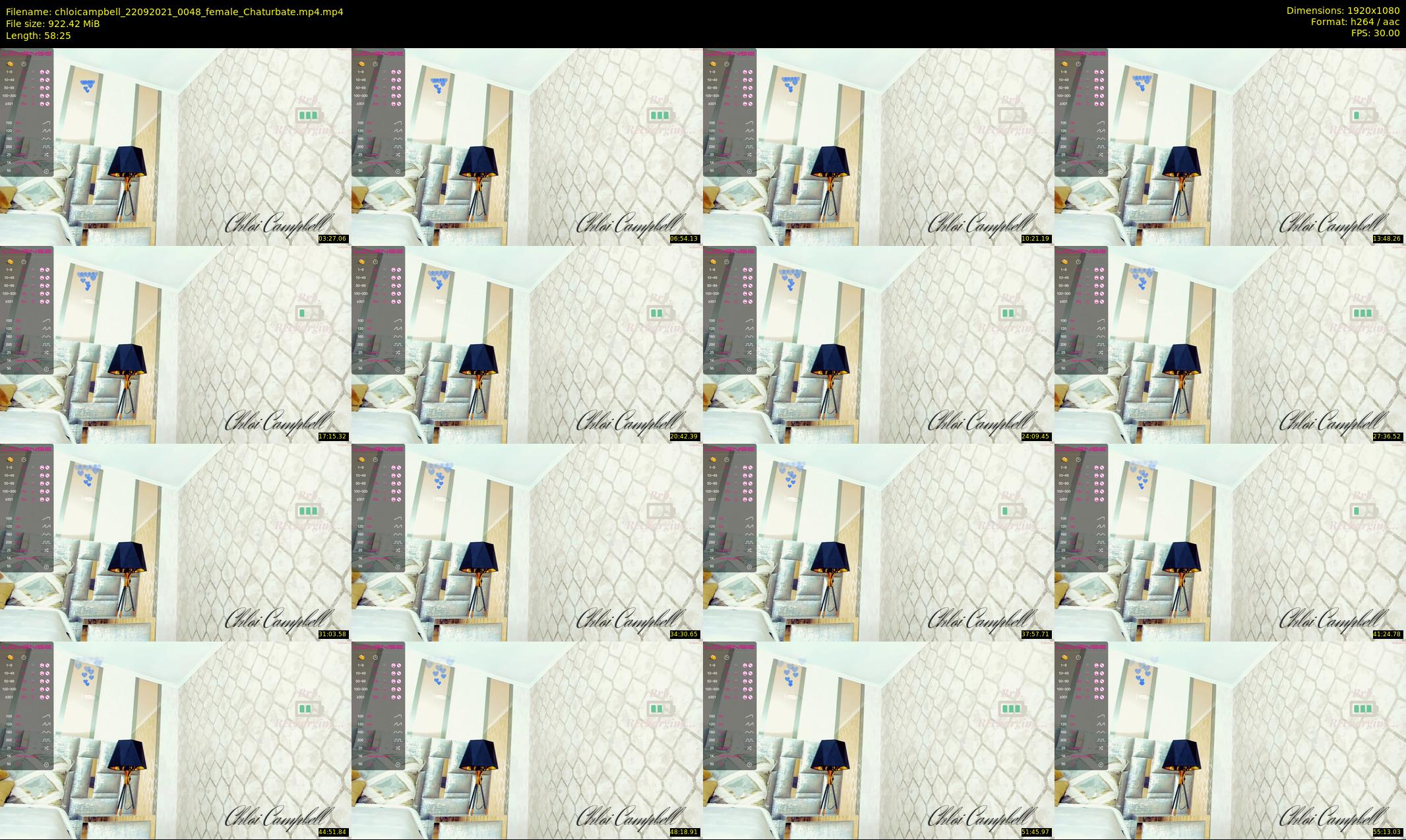chloicampbell — 59 minute Chaturbate female cam show recording, 1080p, Sep 22, 2021