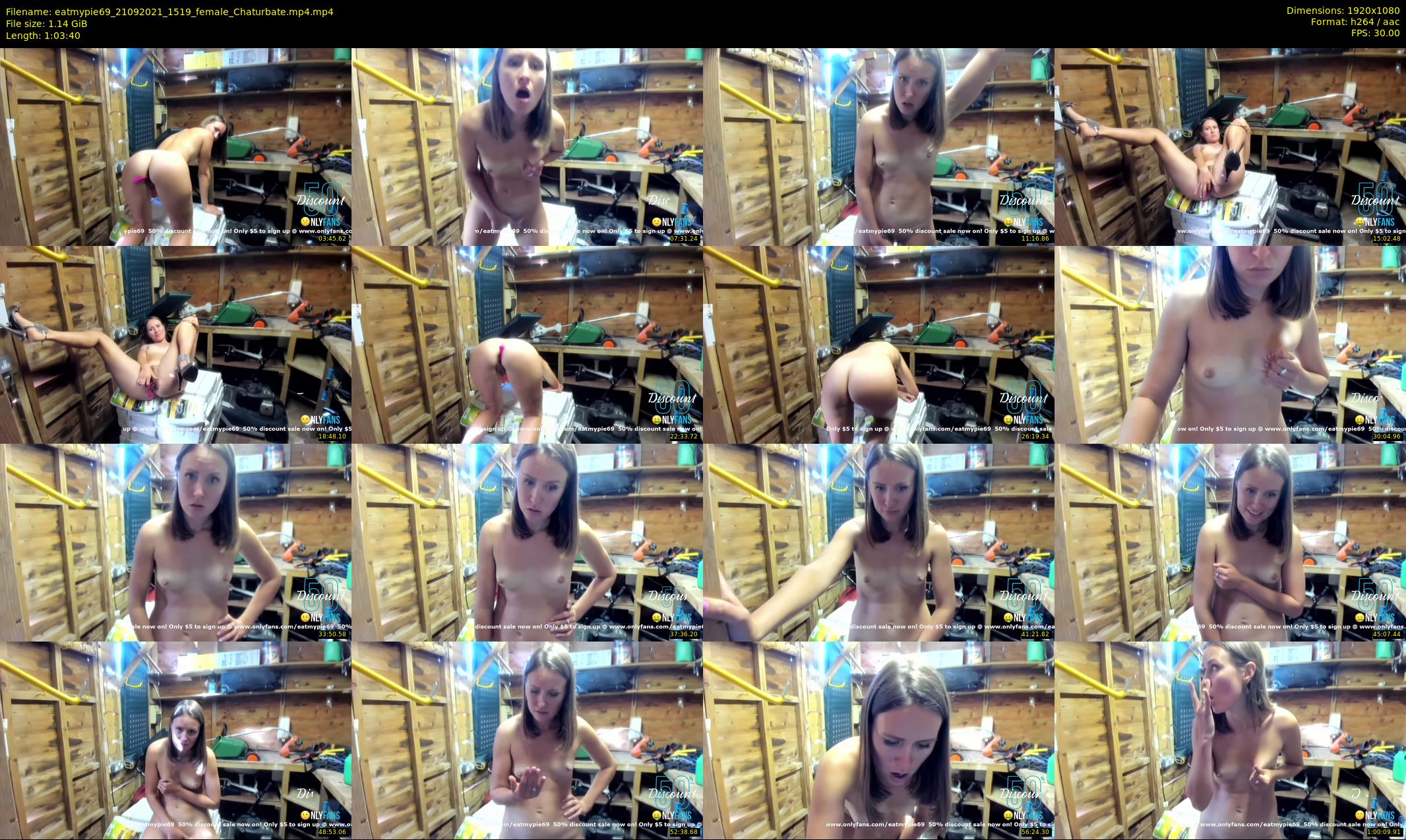 eatmypie69 — 64 minute Chaturbate female cam show recording, 1080p, Sep 21, 2021