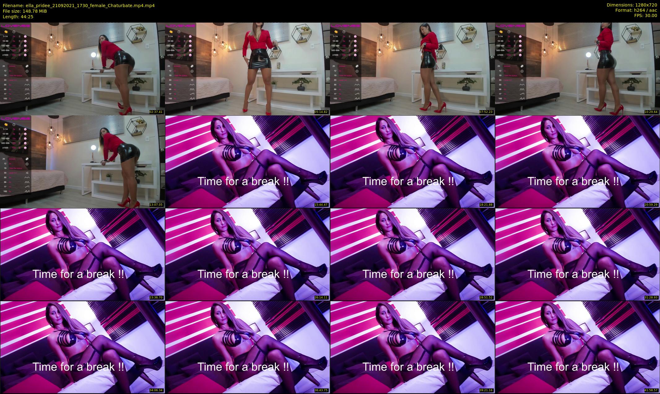 ella_pridee — 45 minute Chaturbate female cam show recording, 720p, Sep 21, 2021