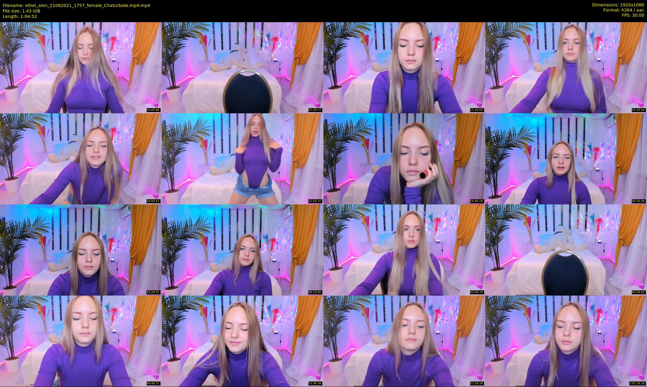 ethel_alen — 65 minute Chaturbate female cam show recording, 1080p, Sep 21, 2021