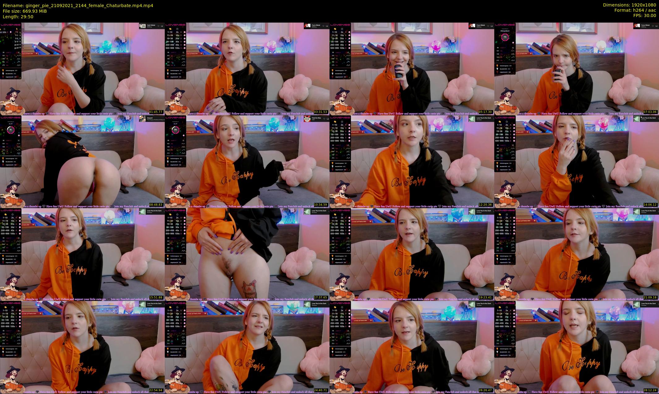ginger_pie — 30 minute Chaturbate female cam show recording, 1080p, Sep 21, 2021