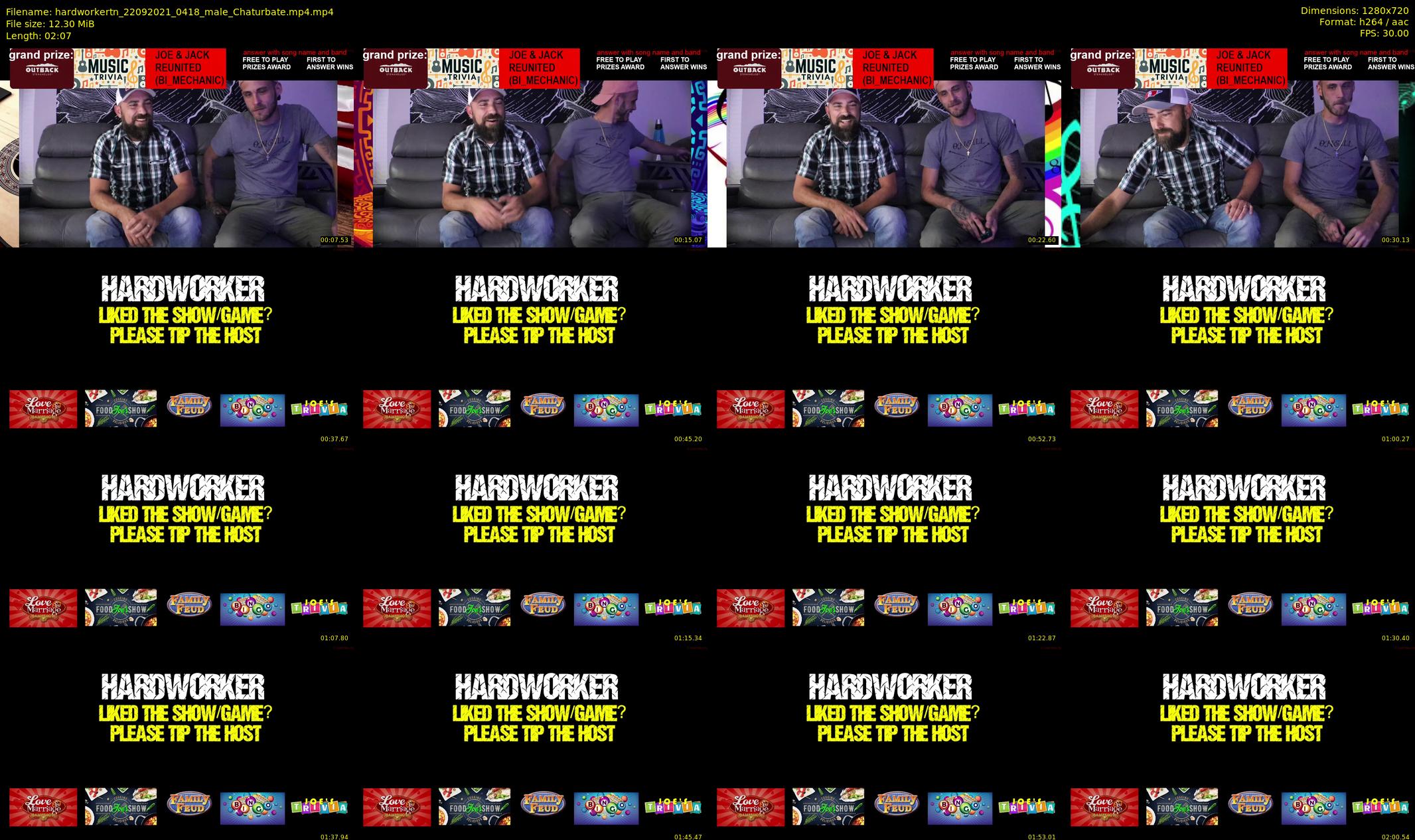 hardworkertn — 3 minute Chaturbate male cam show recording, 720p, Sep 22, 2021
