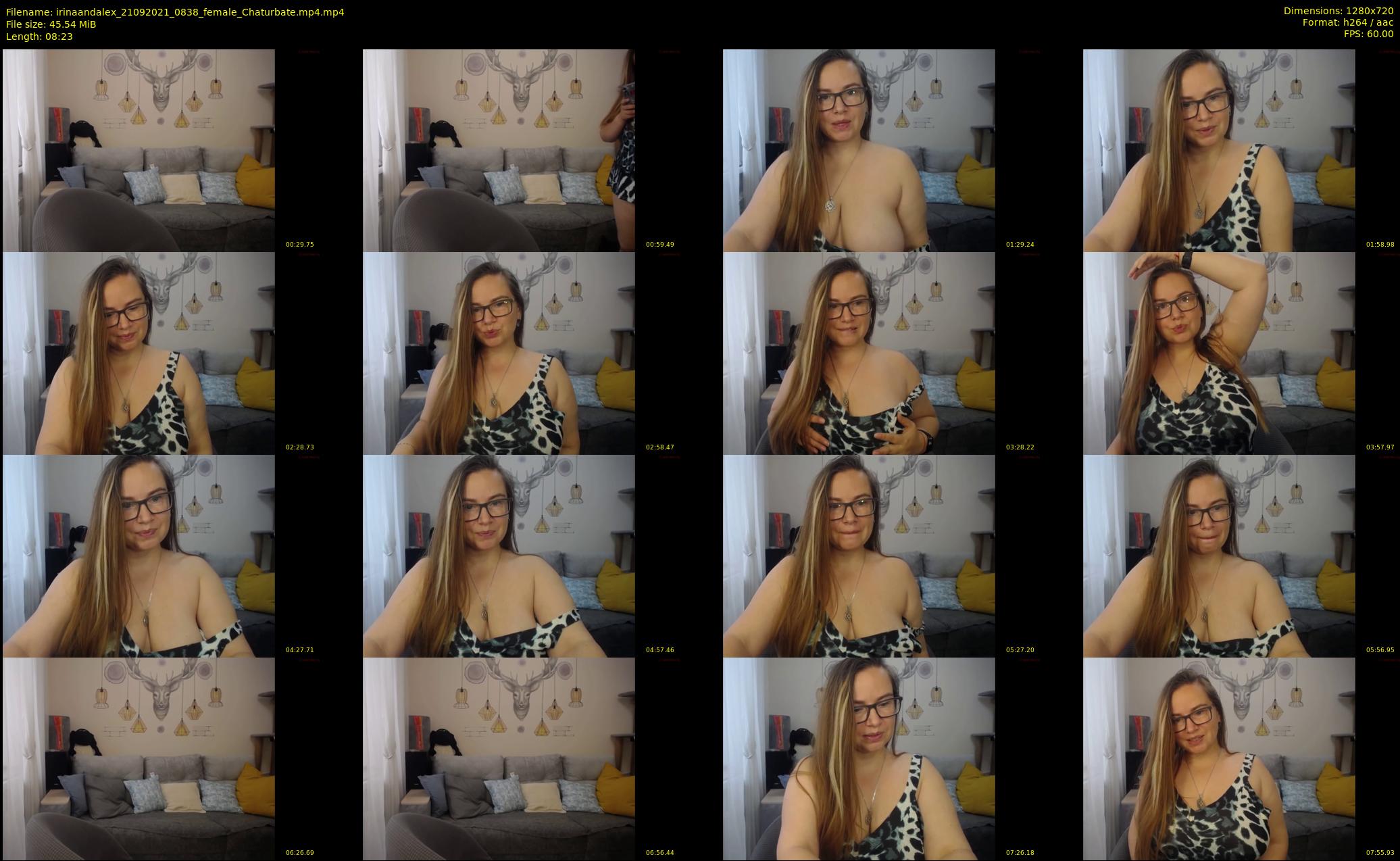 irinaandalex — 9 minute Chaturbate couple cam show recording, 720p, Sep 21, 2021