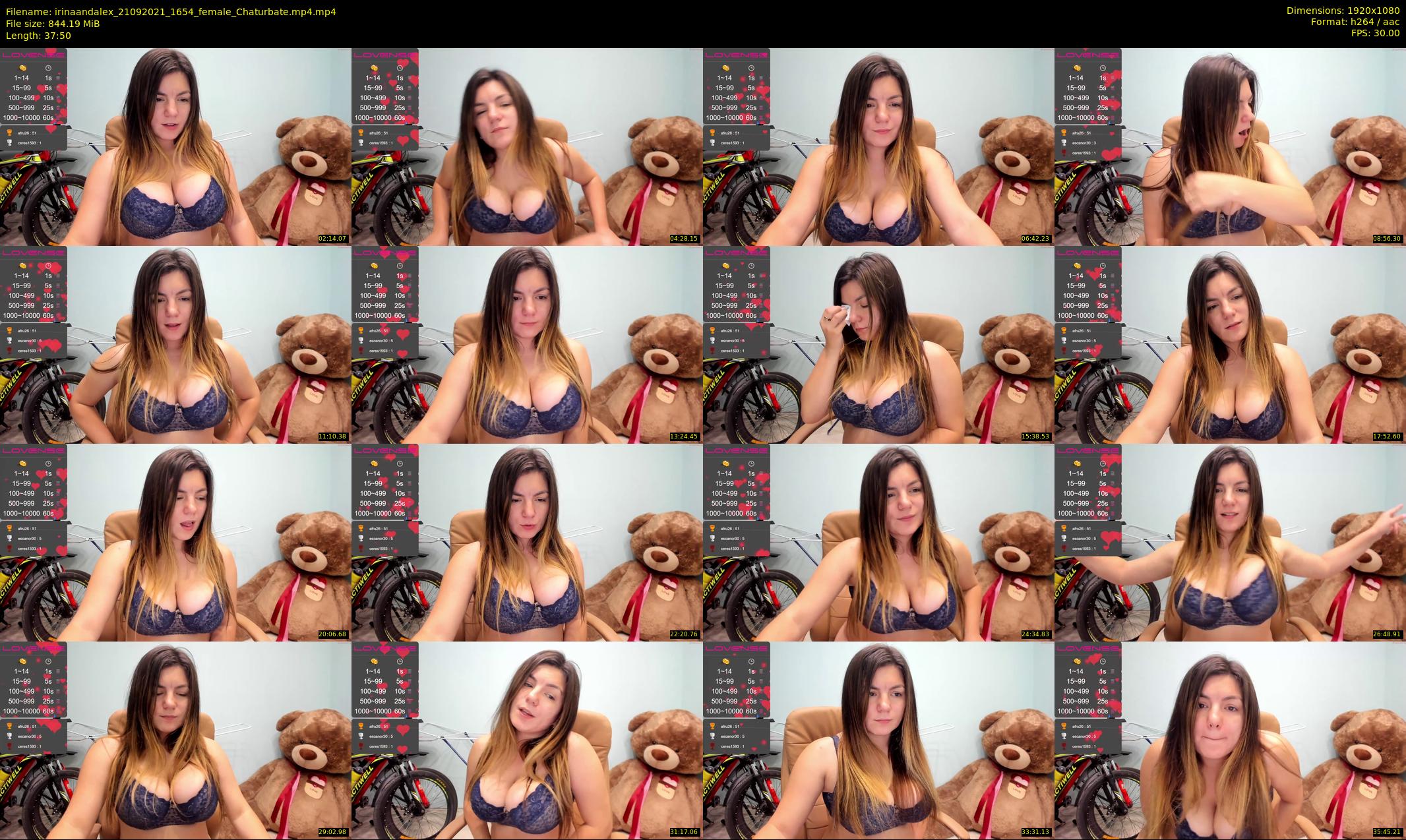 irinaandalex — 38 minute Chaturbate couple cam show recording, 1080p, Sep 21, 2021