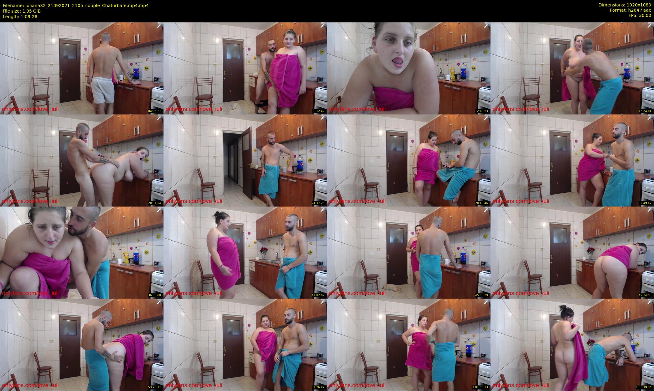 iuliana32 — 70 minute Chaturbate couple cam show recording, 1080p, Sep 21, 2021