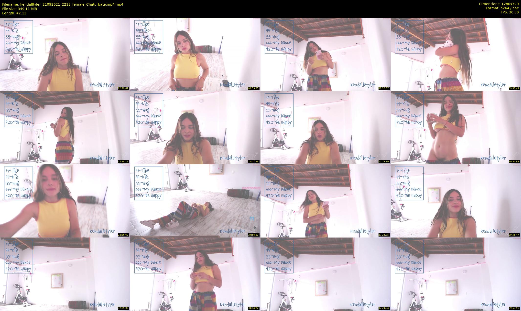 kendalltyler — 43 minute Chaturbate female cam show recording, 720p, Sep 21, 2021