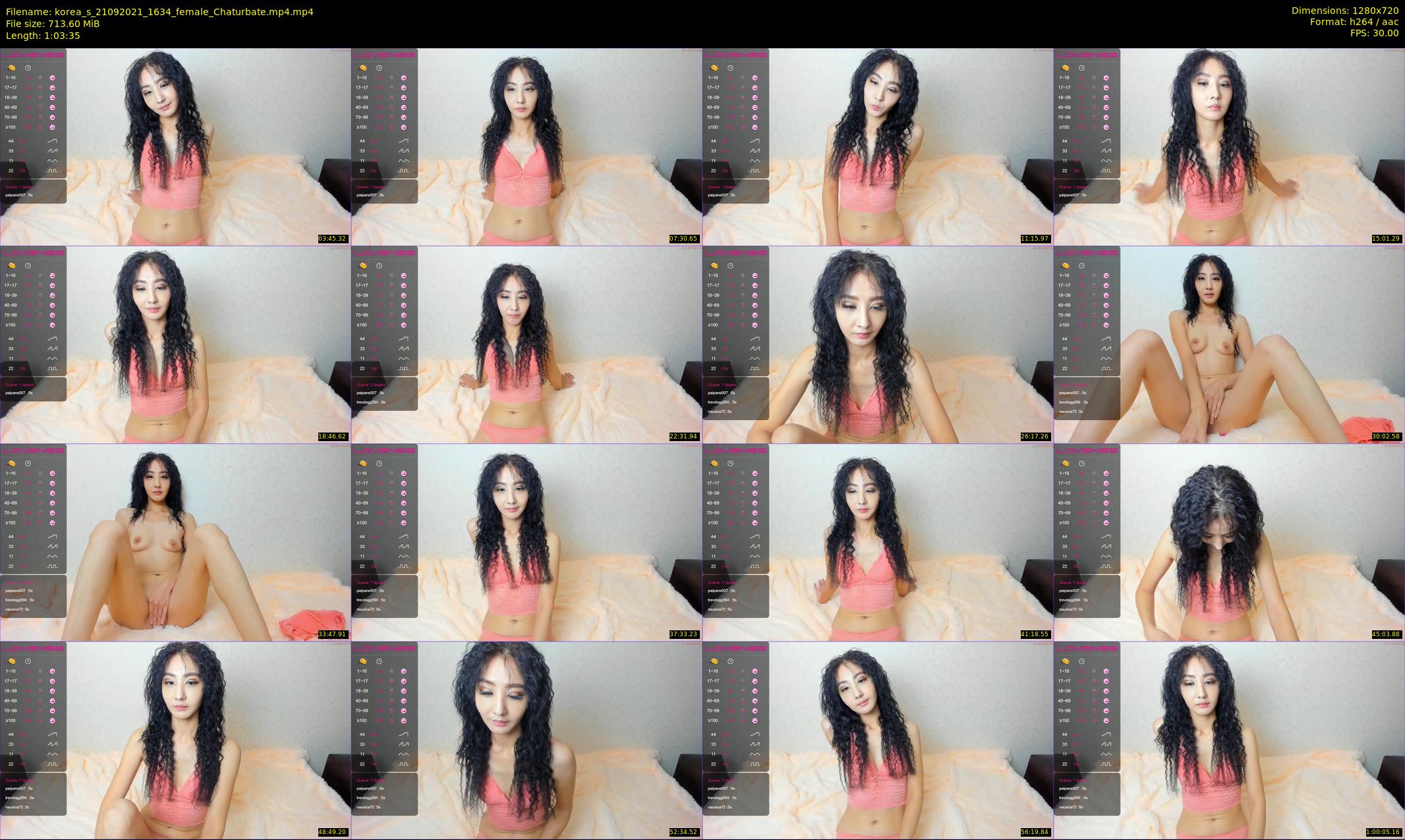 korea_s — 64 minute Chaturbate female cam show recording, 720p, Sep 21, 2021